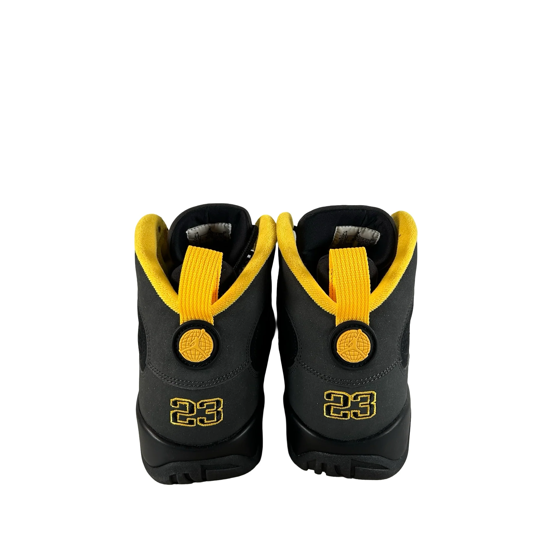 CT8019 070 Jordan 9 Retro Dark Charcoal University Gold [USED] - 9.5 M (Used2) (No Box2) - Image 3