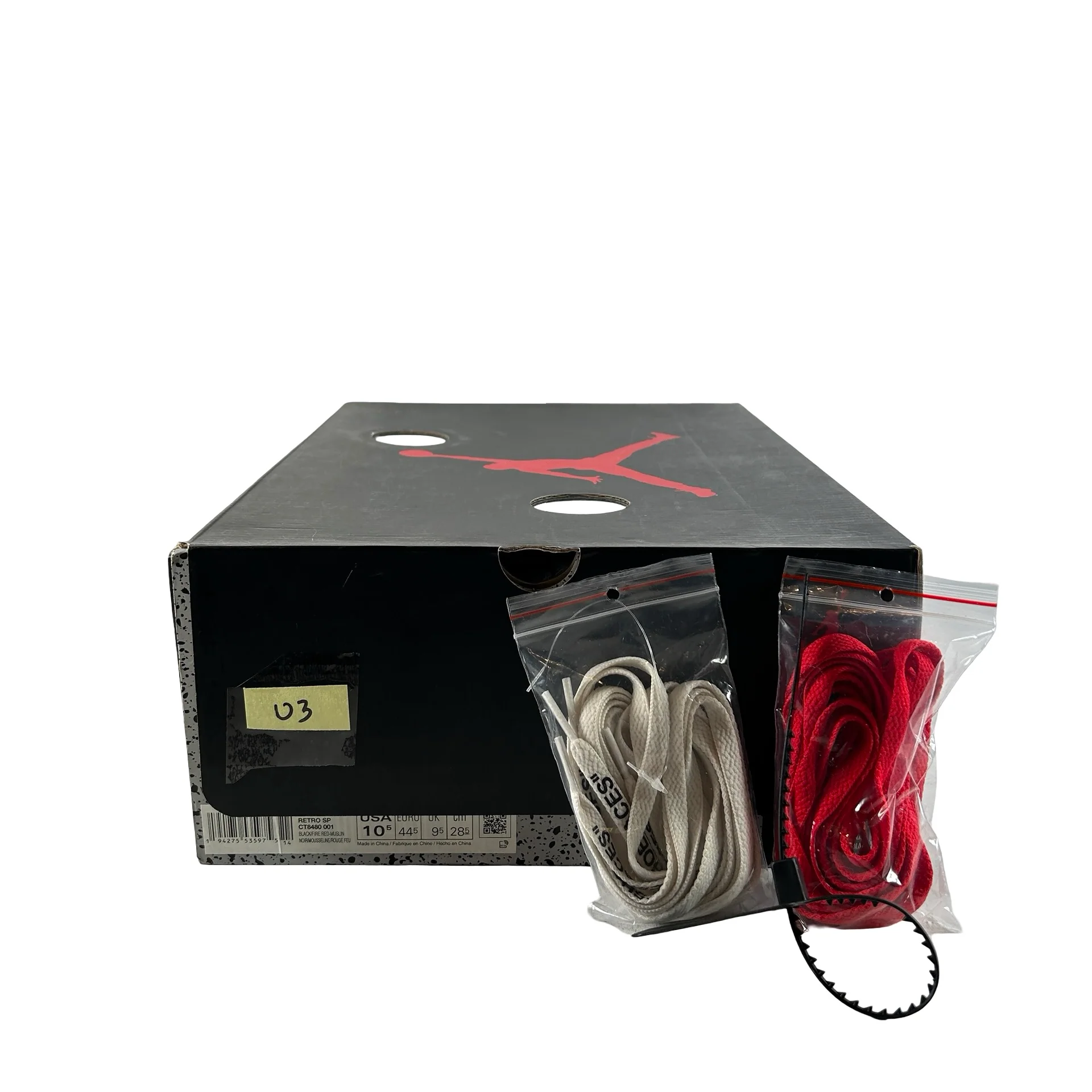 CT8480 001 Jordan 5 Off-White Black [USED] - 10.5 M (Used3) - Image 7