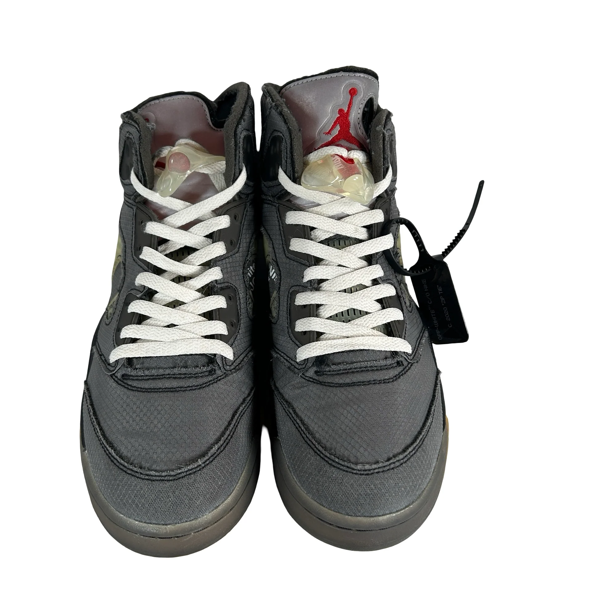 CT8480 001 Jordan 5 Off-White Black [USED] - 10.5 M (Used4) - Image 2