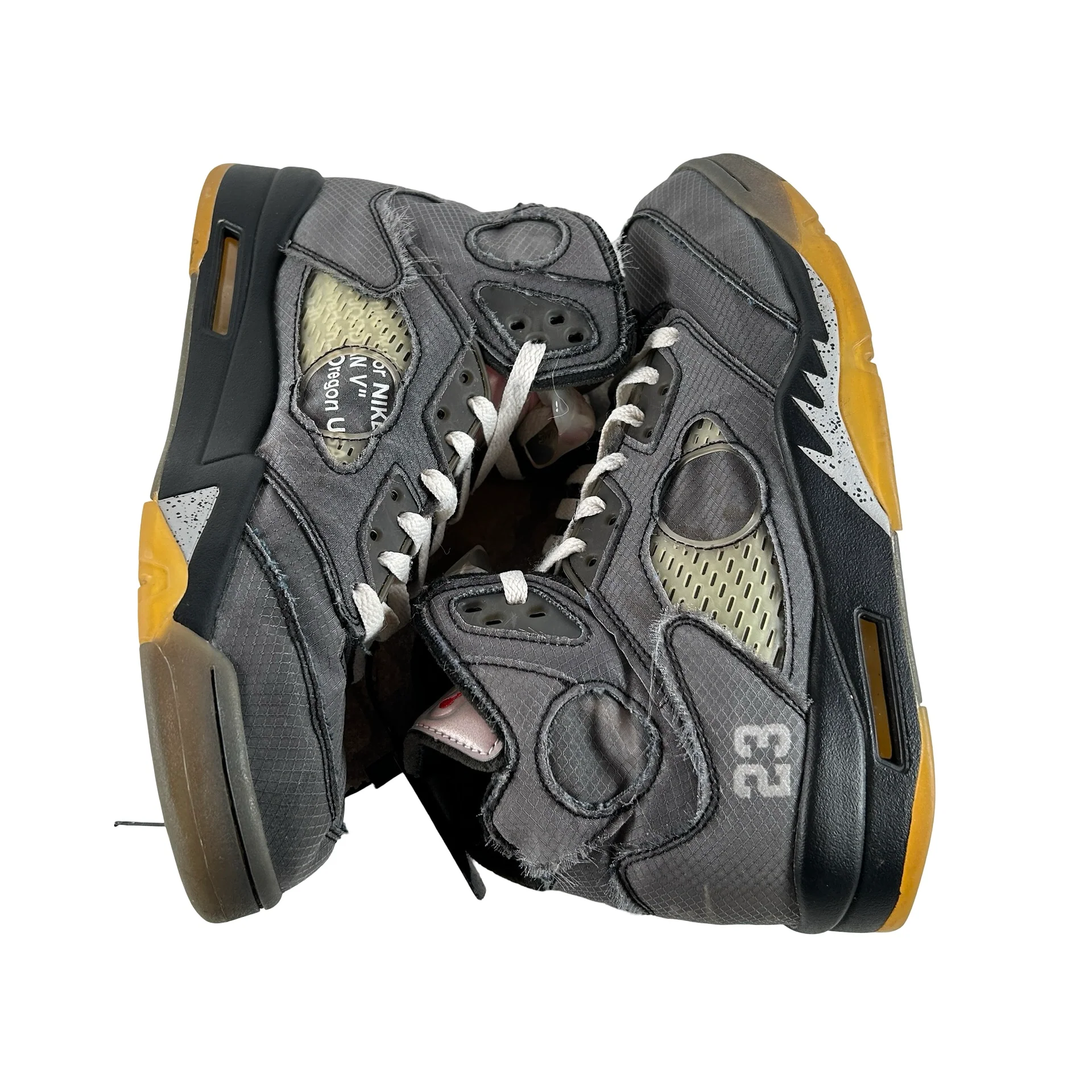 CT8480 001 Jordan 5 Off-White Black [USED] - 10 M (Used) (Replace Box) - Image 5