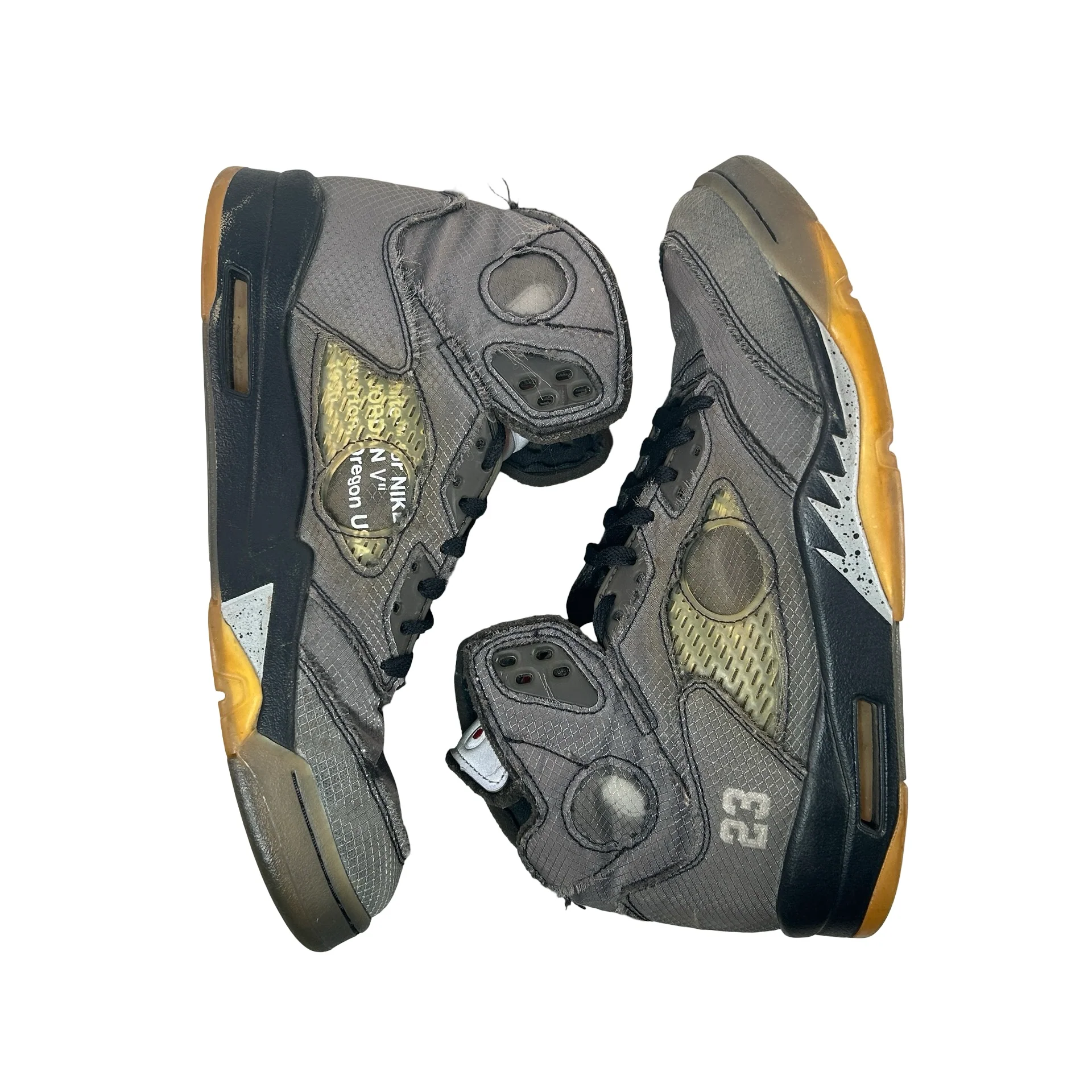 CT8480 001 Jordan 5 Off-White Black [USED] - 11 M (Used2) (No Box2) - Image 5