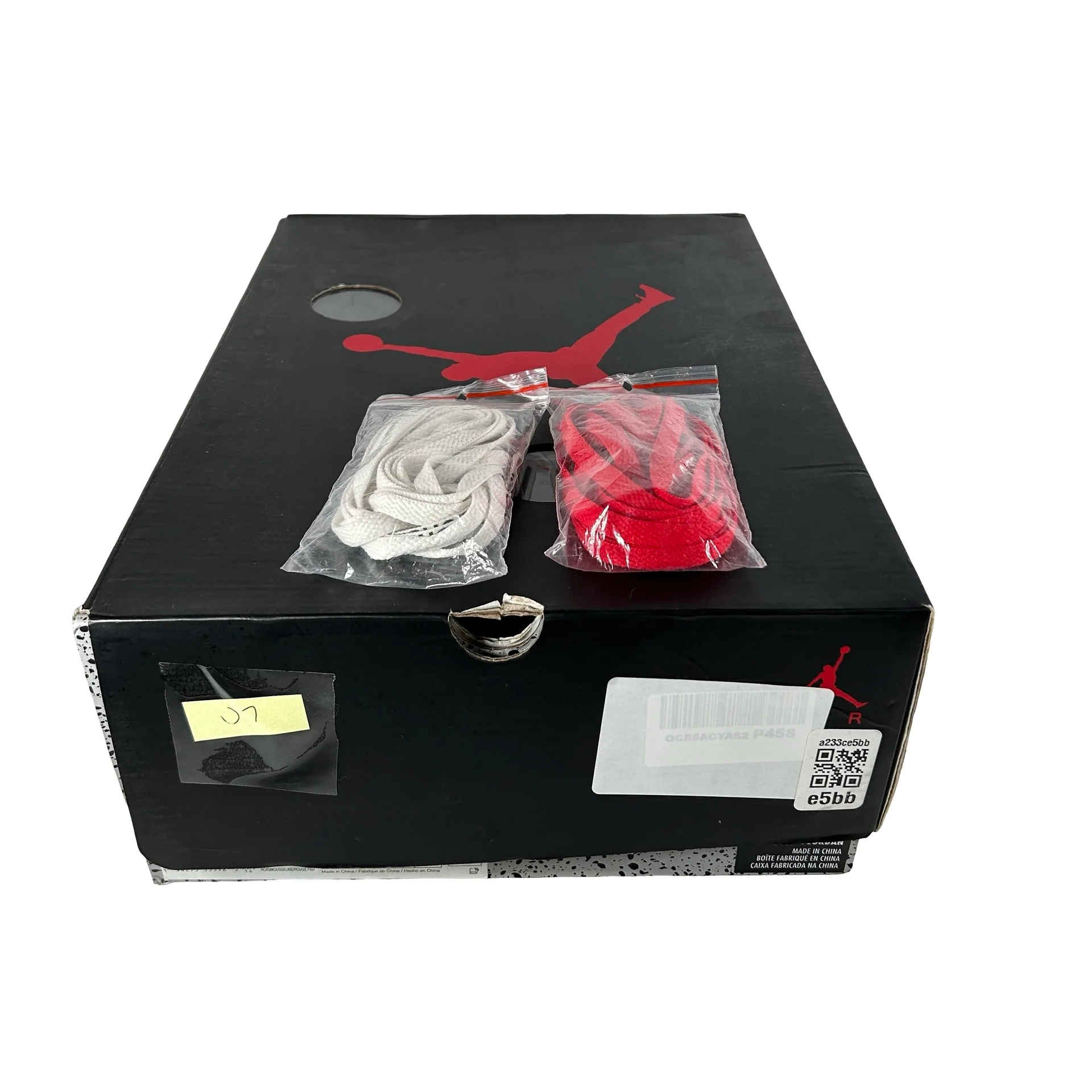 CT8480 001 Jordan 5 Off-White Black [USED] - 11 M (Used7) (Missing lace-locks) - Image 7