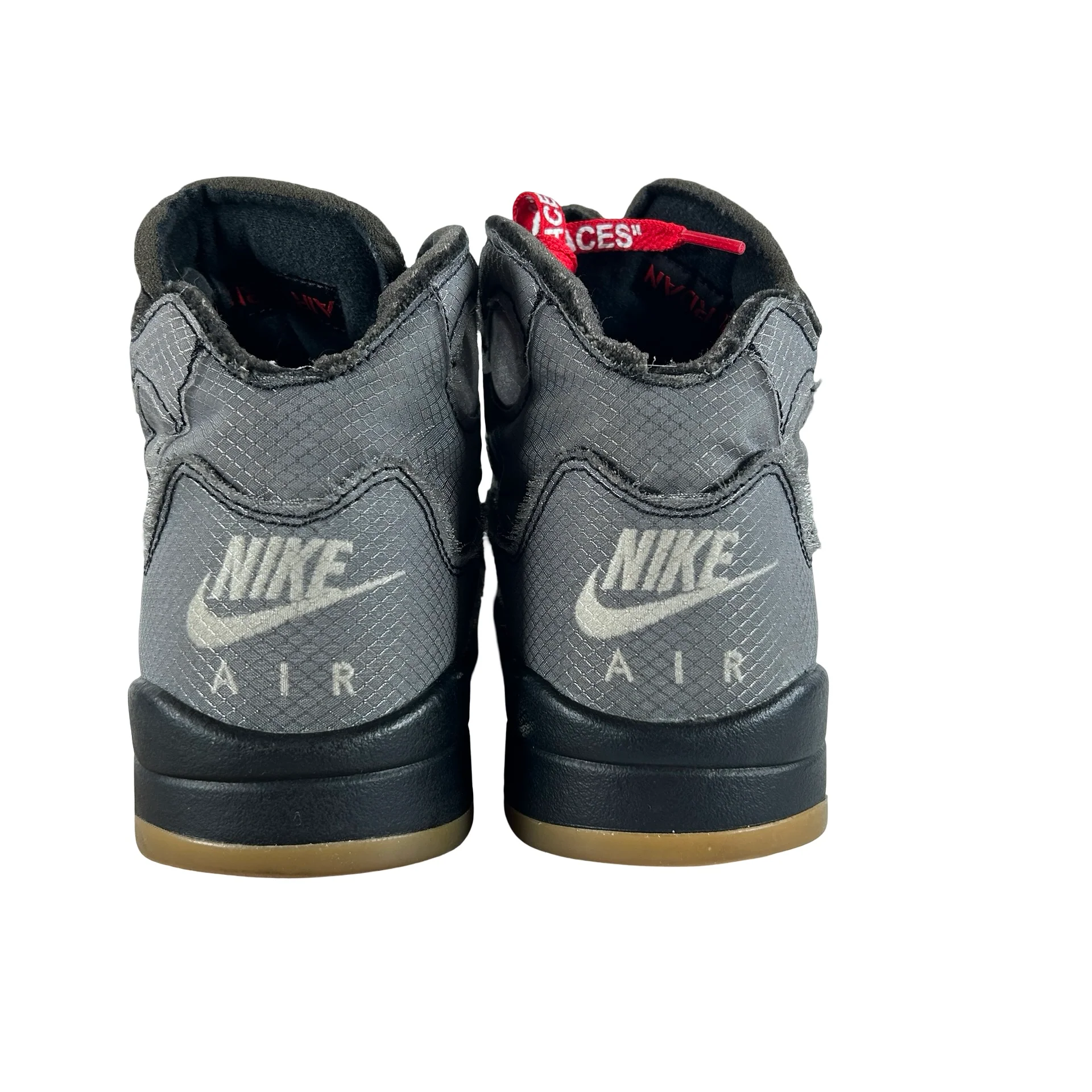 CT8480 001 Jordan 5 Off-White Black [USED] - 7.5 M (Used4) - Image 3