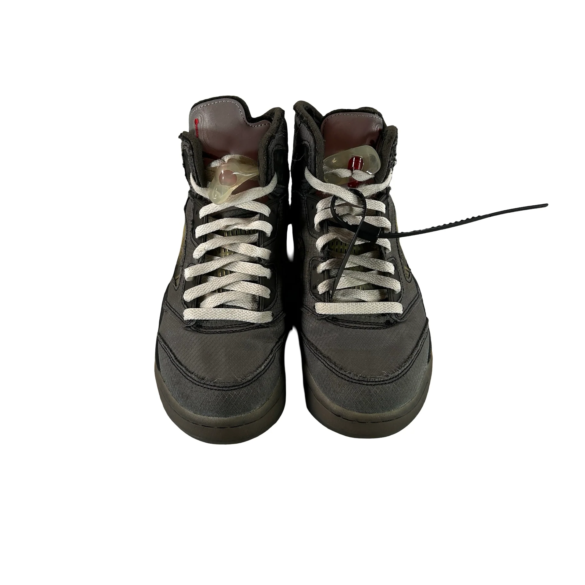 CT8480 001 Jordan 5 Off-White Black [USED] - 7.5 M (Used6) - Image 2