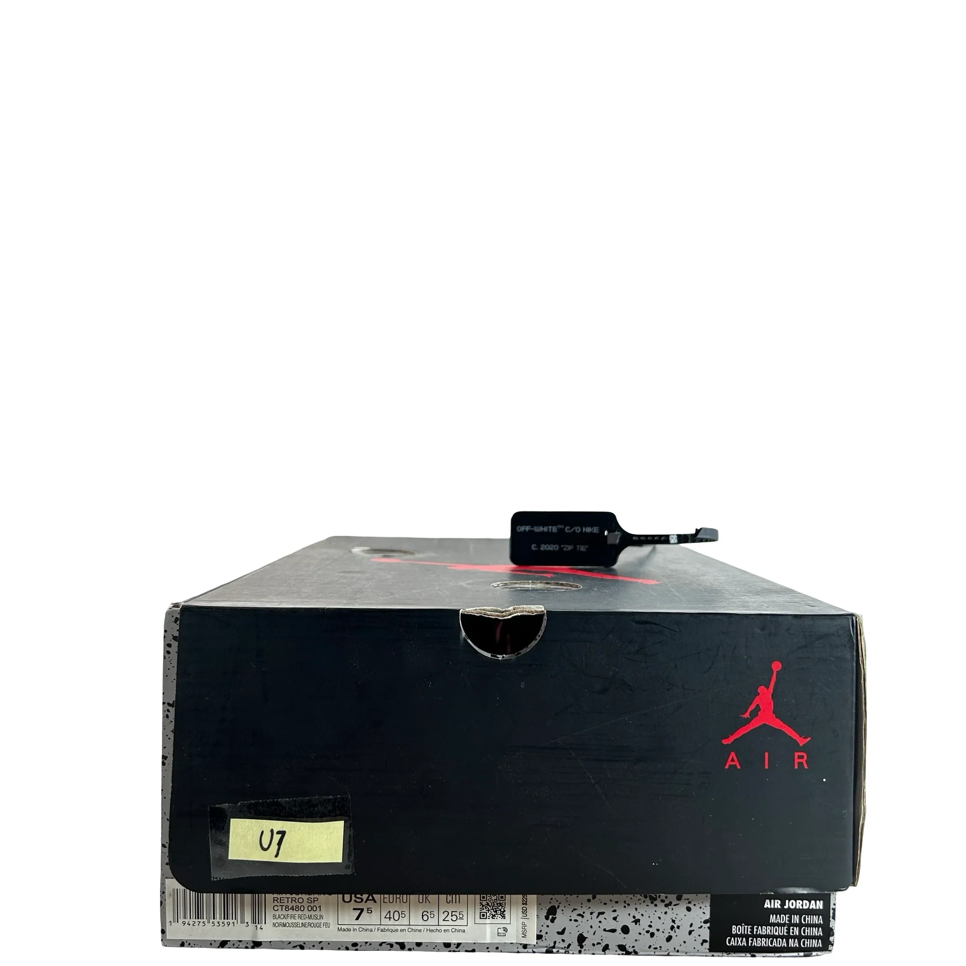 CT8480 001 Jordan 5 Off-White Black [USED] - 7.5 M (Used7) - Image 7