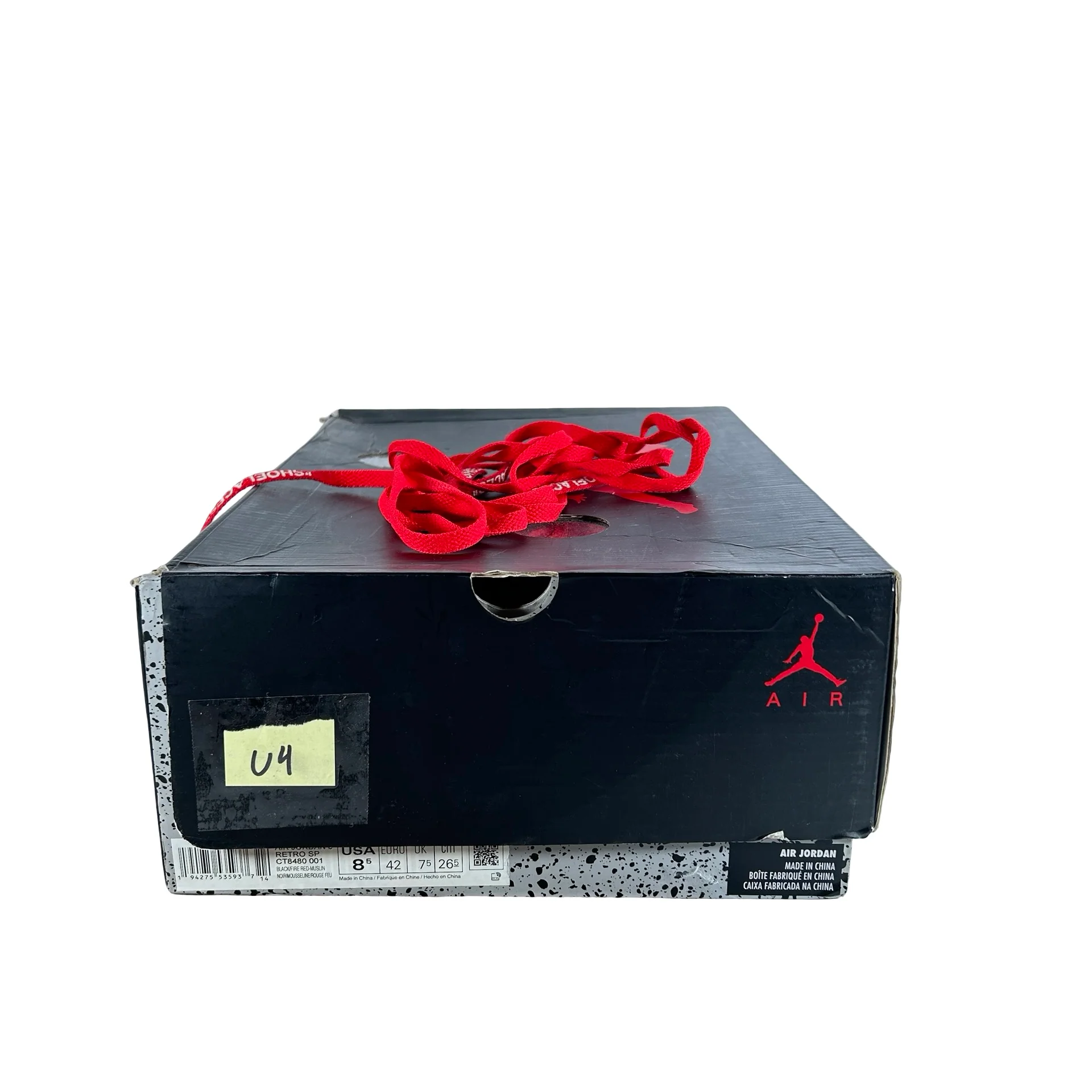 CT8480 001 Jordan 5 Off-White Black [USED] - 8.5 M (Used4) - Image 7
