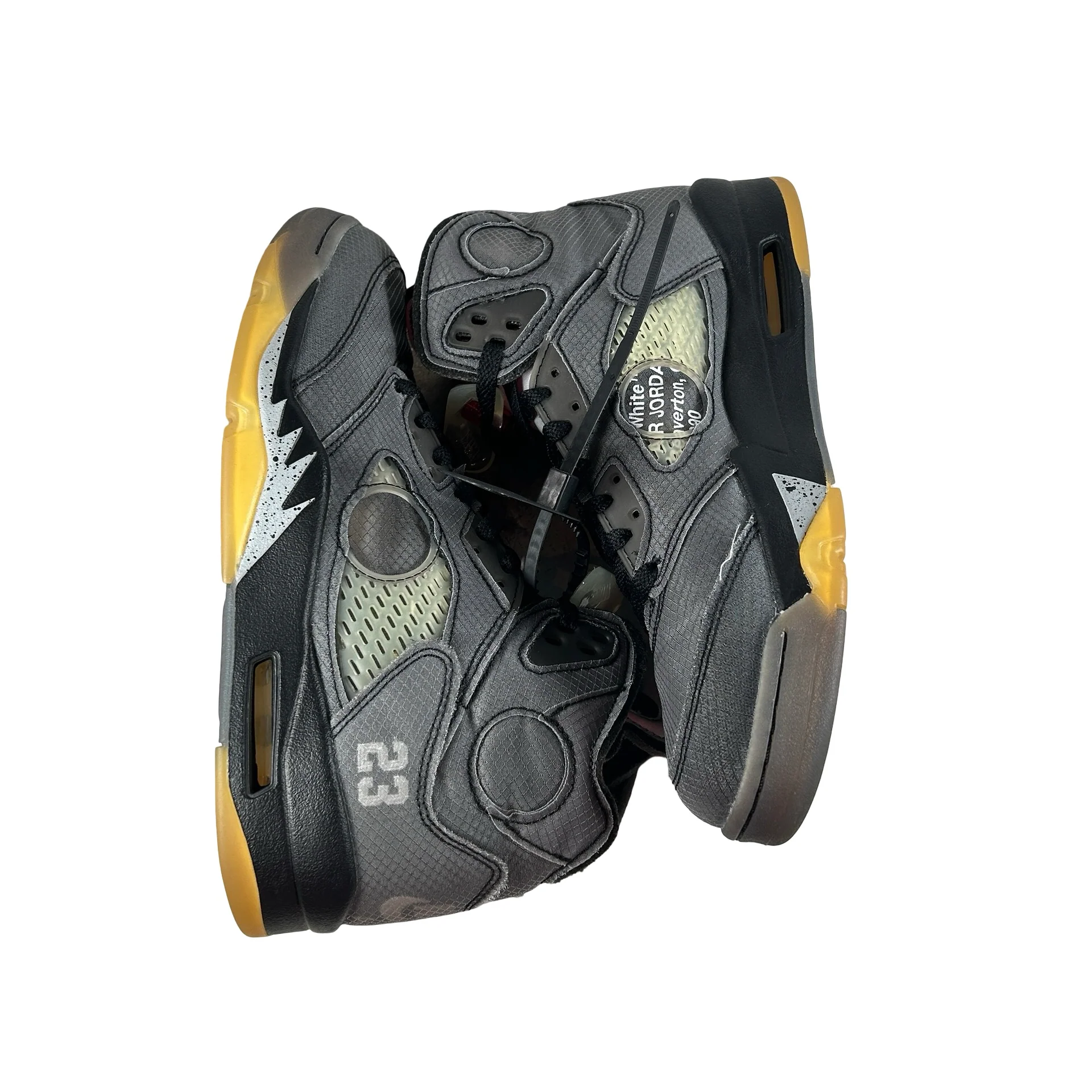 CT8480 001 Jordan 5 Off-White Black [USED] - 9 M (Used11) - Image 4