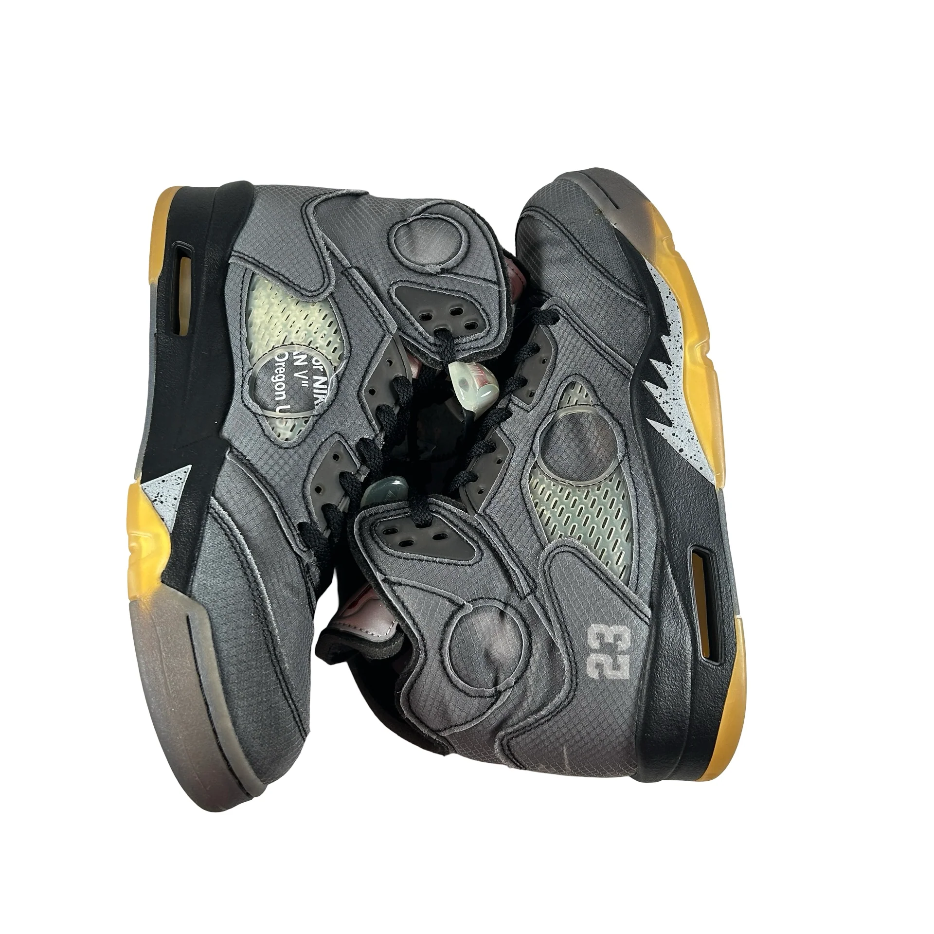 CT8480 001 Jordan 5 Off-White Black [USED] - 9 M (Used11) - Image 5