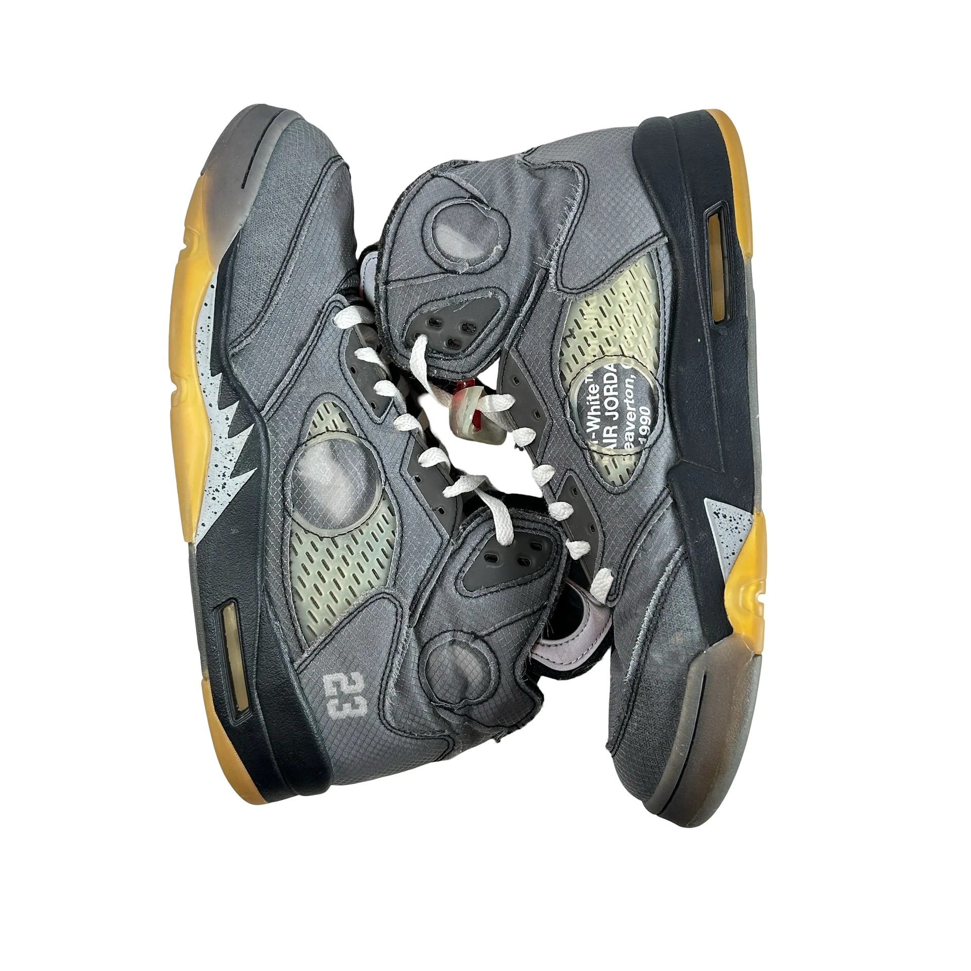CT8480 001 Jordan 5 Retro Off-White Muslin [USED] - 12 M (Used3) - Image 4