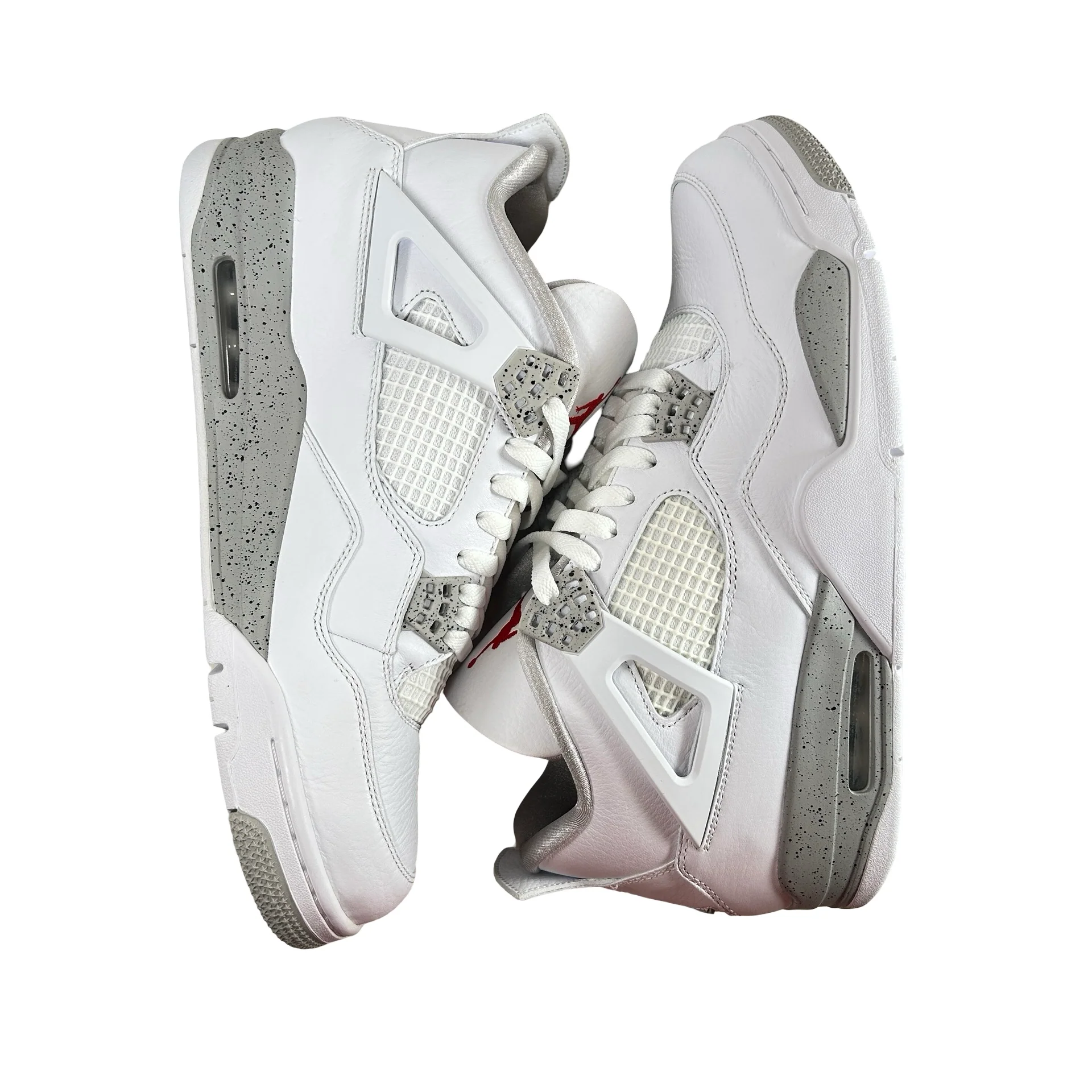 CT8527 100 Jordan 4 Retro White Oreo [CONDITIONAL] - 12 M (Slight Yellowing Right Net) - Image 5