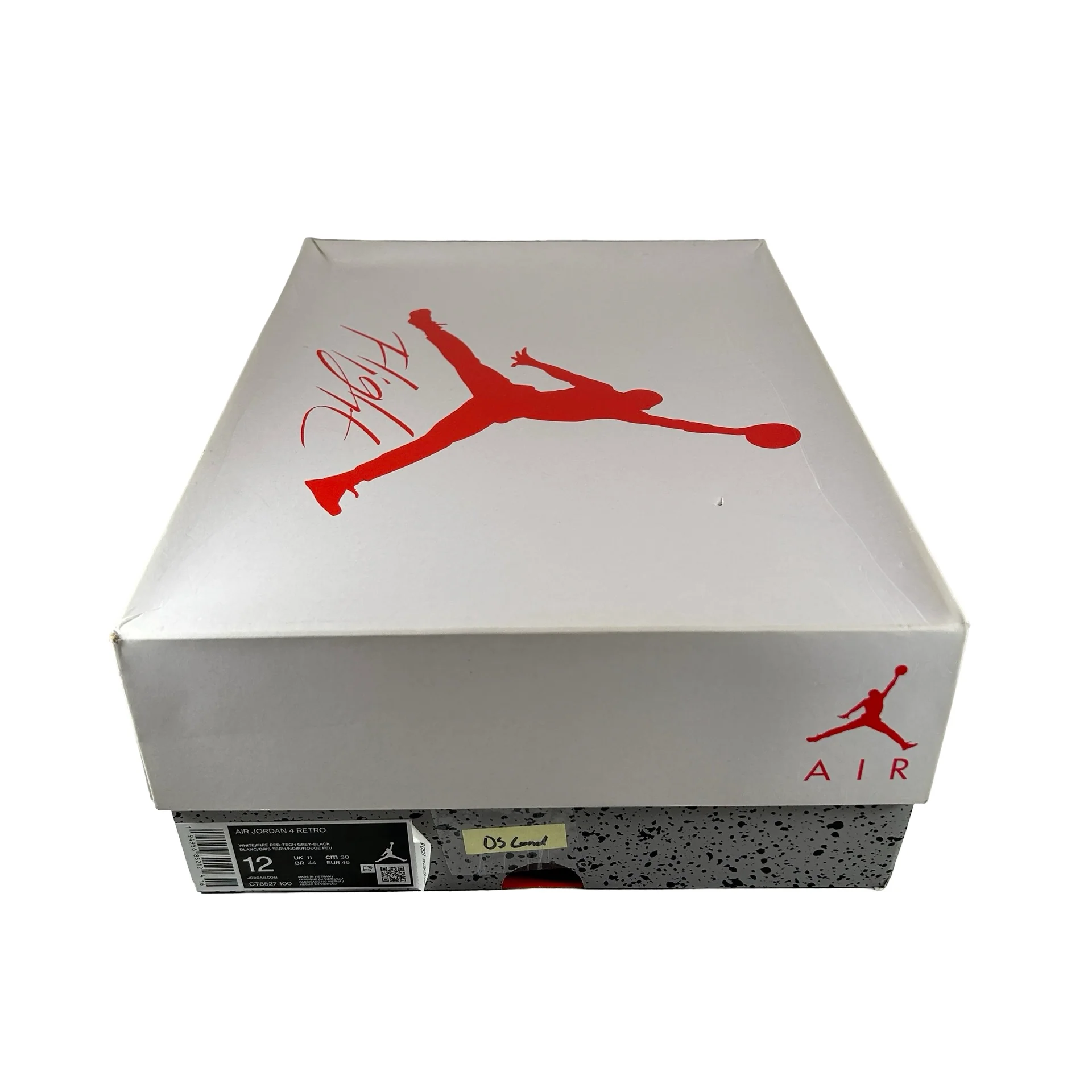 CT8527 100 Jordan 4 Retro White Oreo [CONDITIONAL] - 12 M (Slight Yellowing Right Net) - Image 7