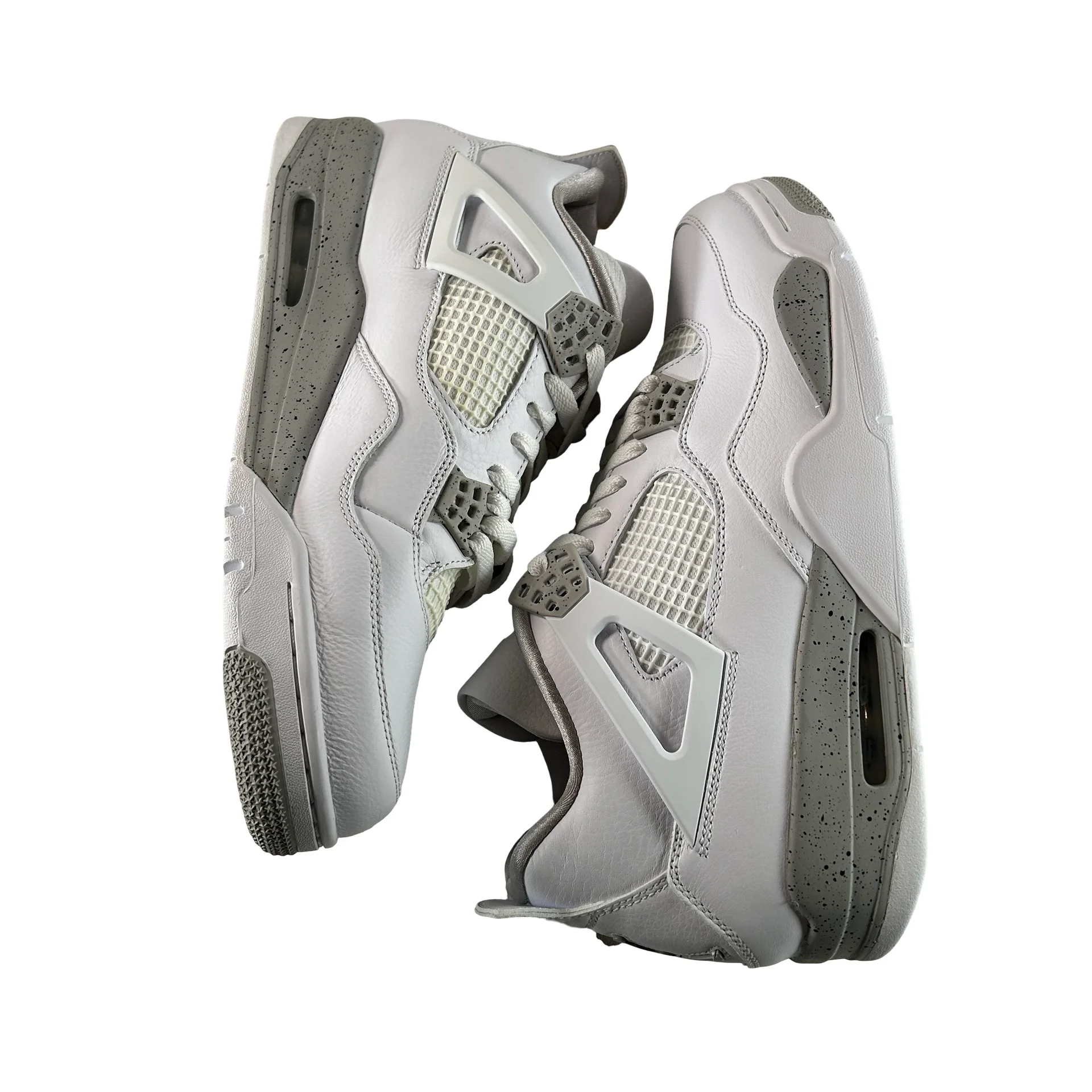 CT8527 100 Jordan 4 Retro White Oreo - 12 M (Yellowing) - Image 4