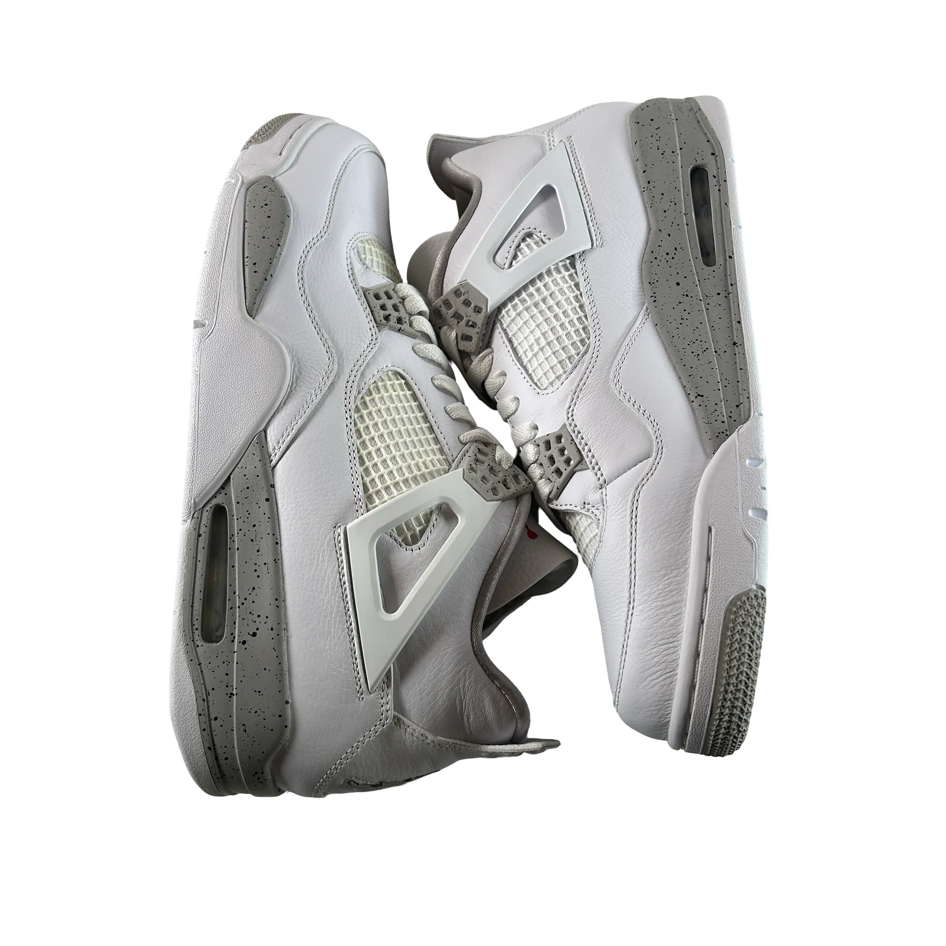 CT8527 100 Jordan 4 Retro White Oreo - 12 M (Yellowing) - Image 5