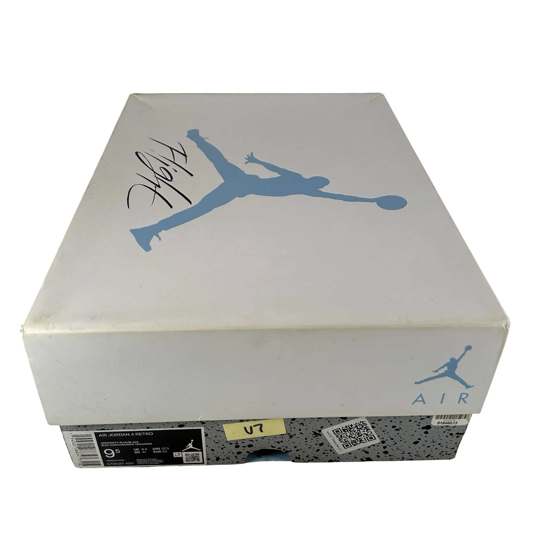 CT8527 400 Jordan 4 University Blue [USED] - 9.5 M (Used7) - Image 7