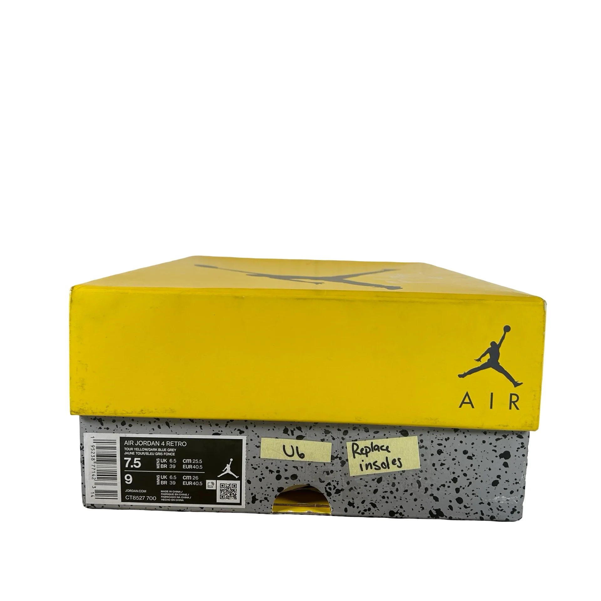 CT8527 700 Jordan 4 Retro Lightning (2021) [USED] - 7.5 M (Used6) (Replace Insoles) - Image 7