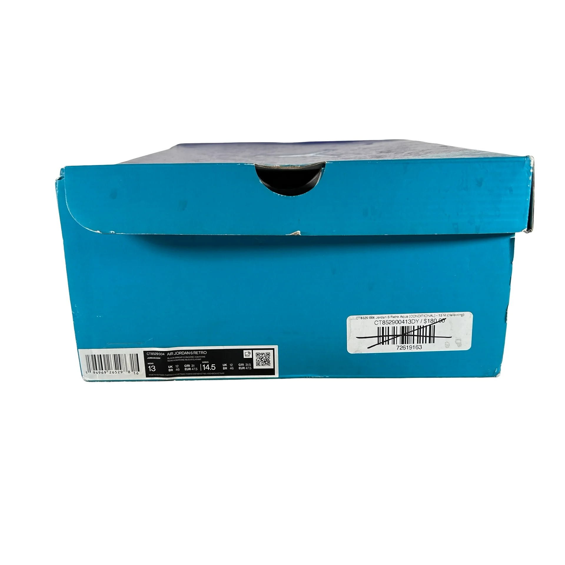 CT8529 004 Jordan 6 Retro Aqua [USED] - 13 M (Used) - Image 7