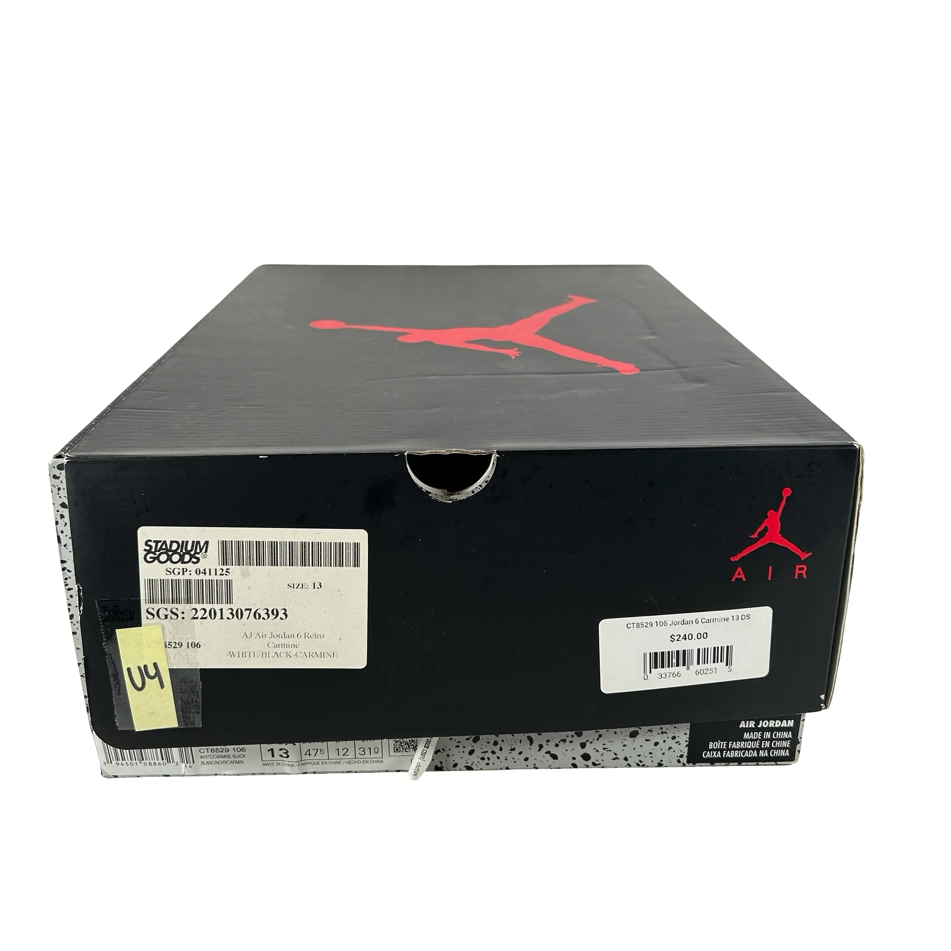 CT8529 106 Jordan 6 Retro Carmine [USED] - 13 M (Used4) - Image 7