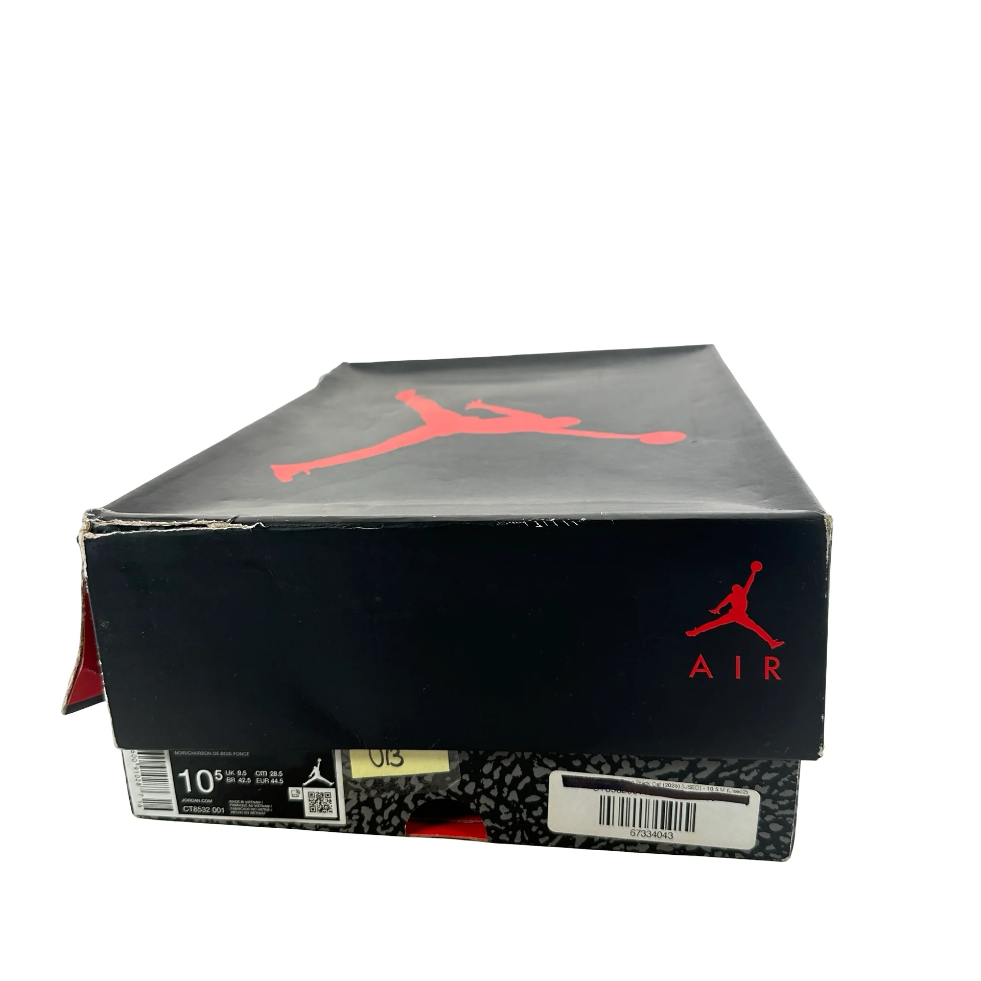 CT8532 001 Jordan 3 Retro Black Cat (2025) [USED] - 10.5 M (Used13) - Image 7