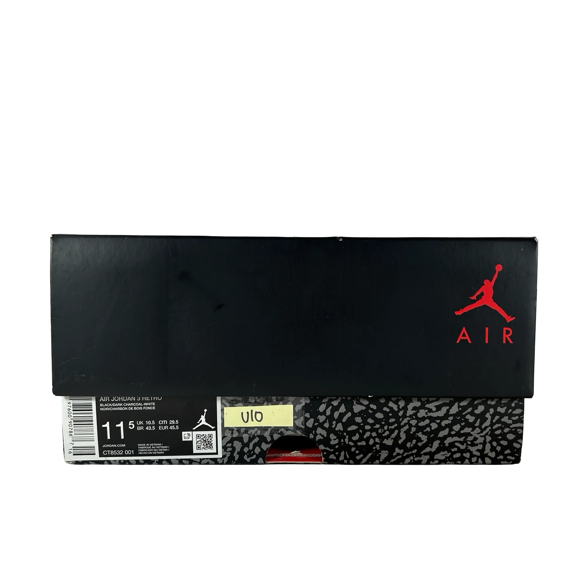 CT8532 001 Jordan 3 Retro Black Cat (2025) [USED] - 11.5 M (Used10) - Image 7