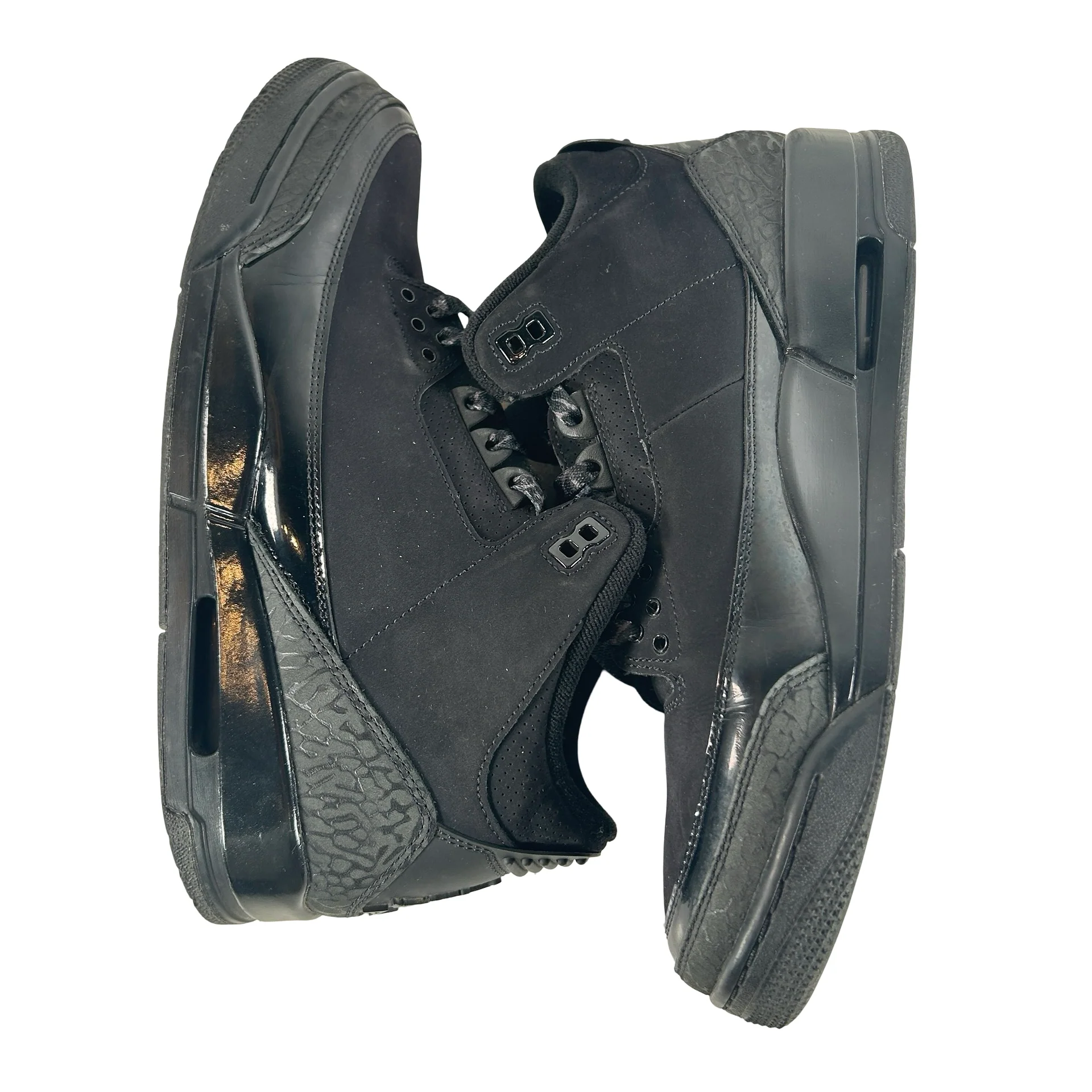 CT8532 001 Jordan 3 Retro Black Cat (2025) [USED] - 11 M (Used2) (No Box2) - Image 4