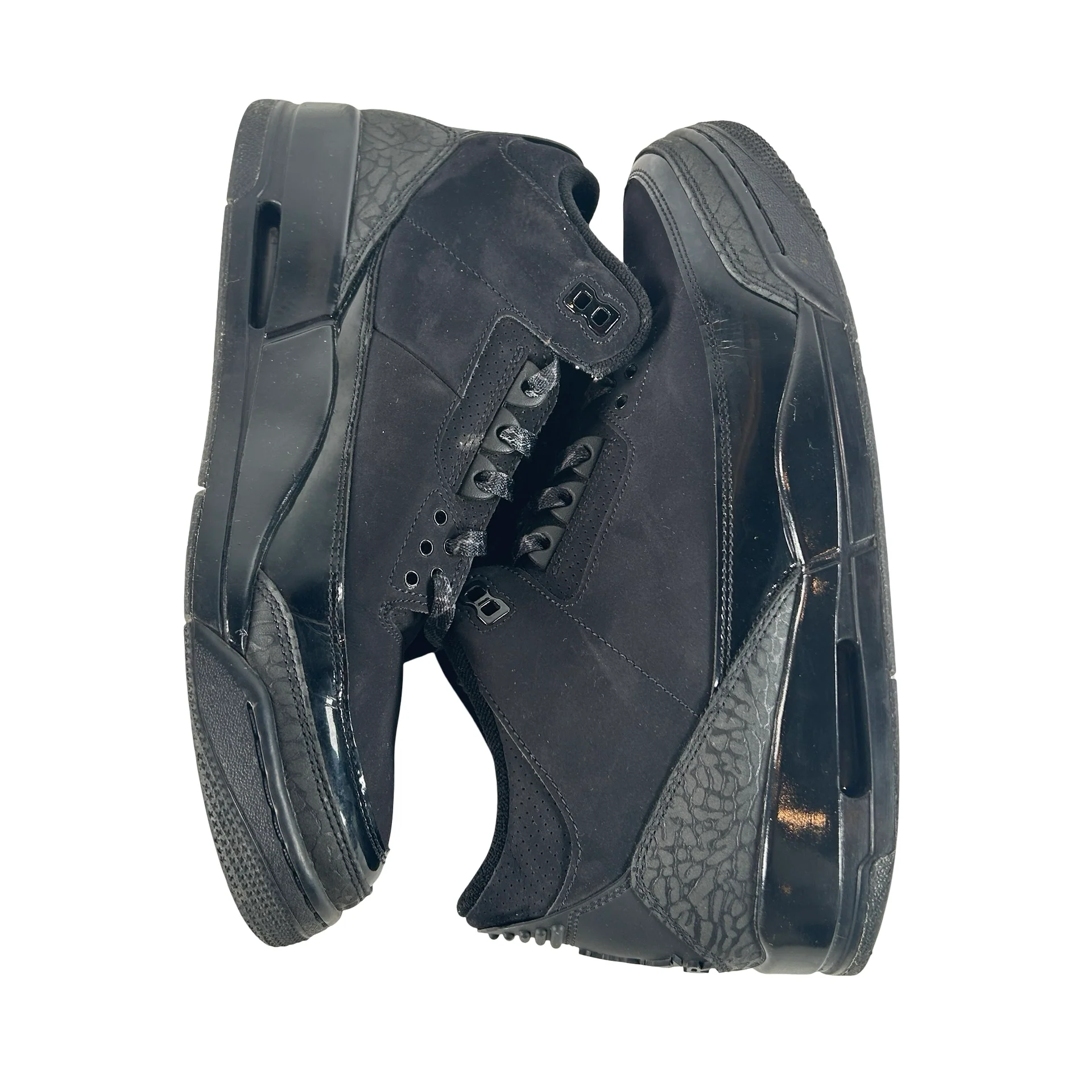 CT8532 001 Jordan 3 Retro Black Cat (2025) [USED] - 11 M (Used2) (No Box2) - Image 5