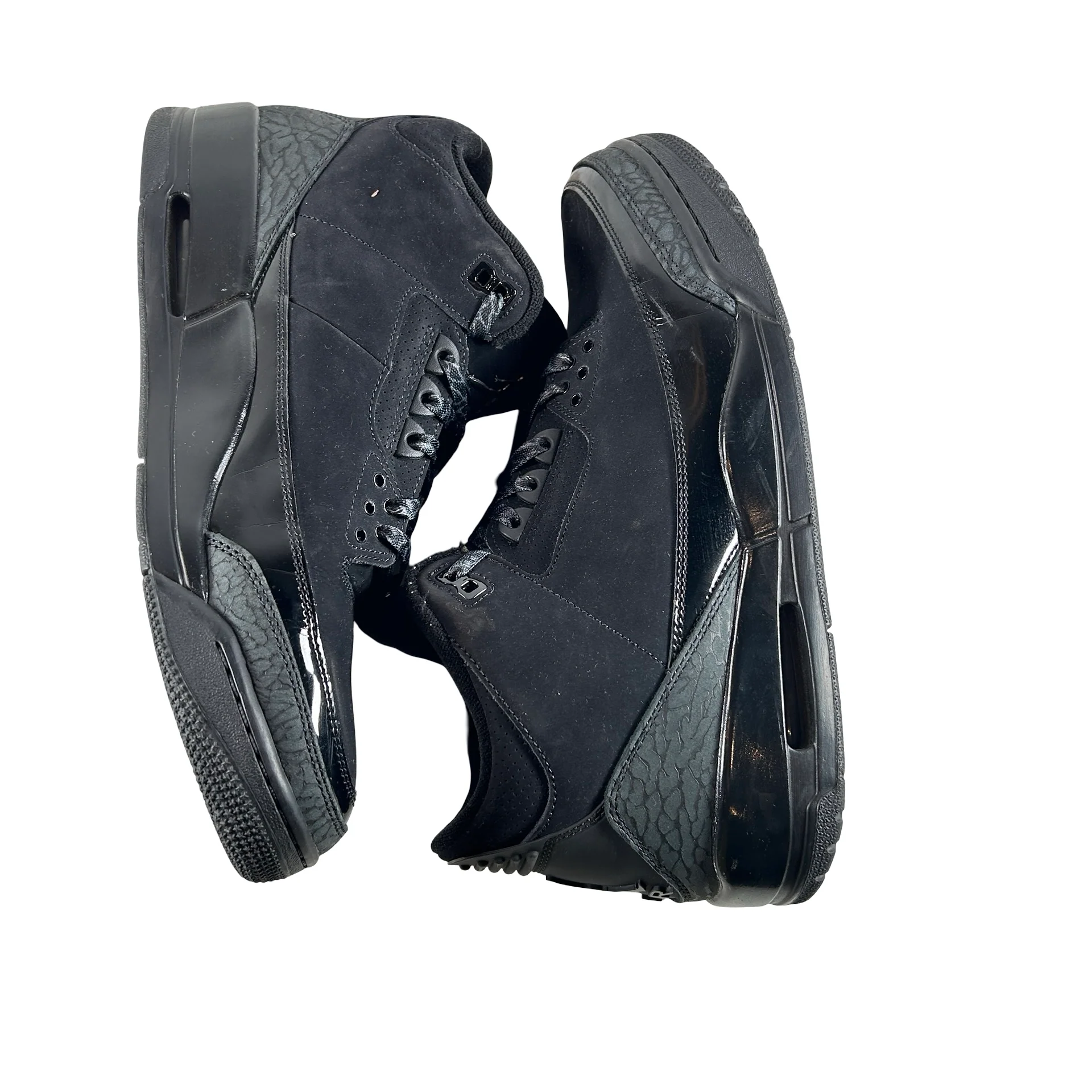 CT8532 001 Jordan 3 Retro Black Cat (2025) [USED] - 12 M (Used2) (No Box2) - Image 5