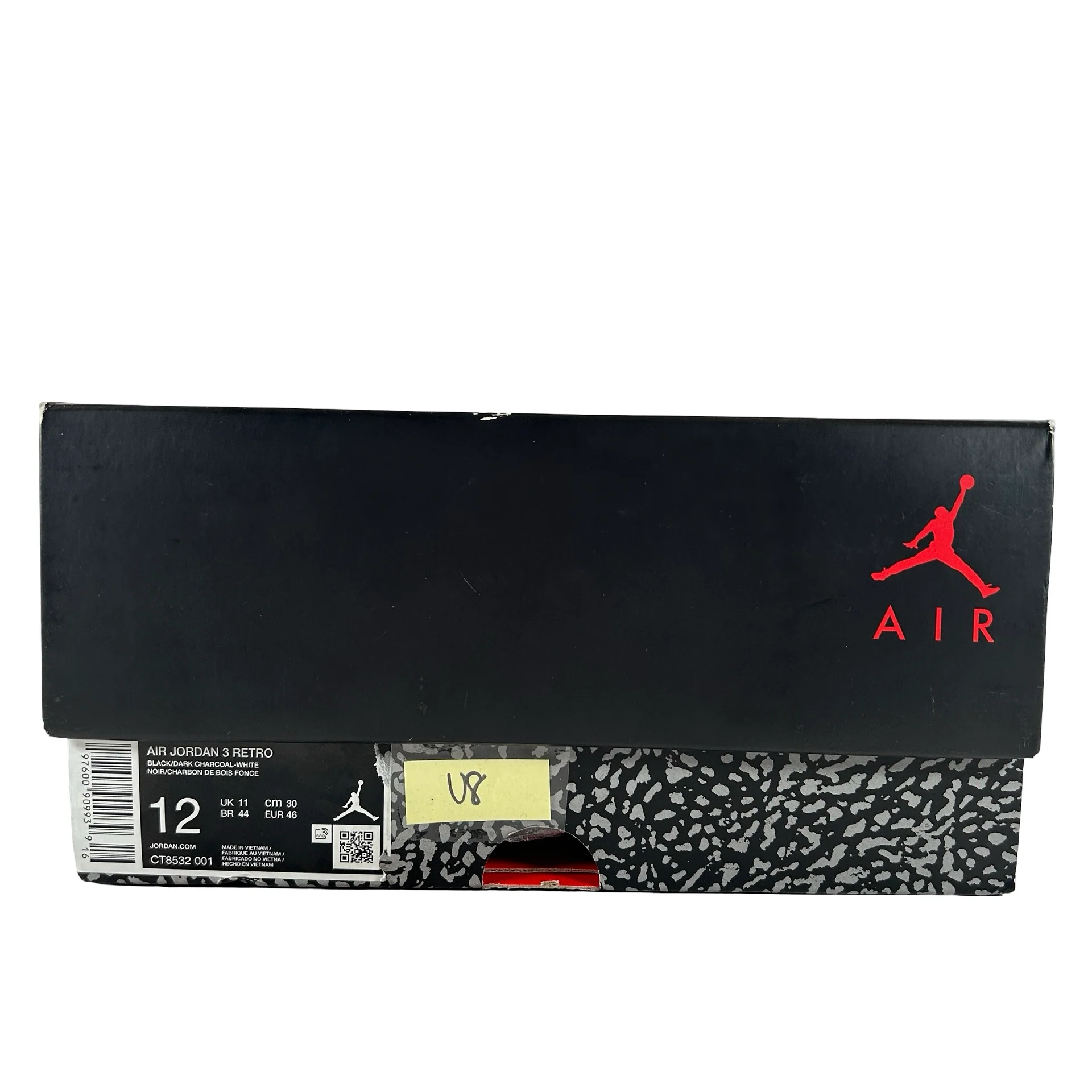 CT8532 001 Jordan 3 Retro Black Cat (2025) [USED] - 12 M (Used8) - Image 7