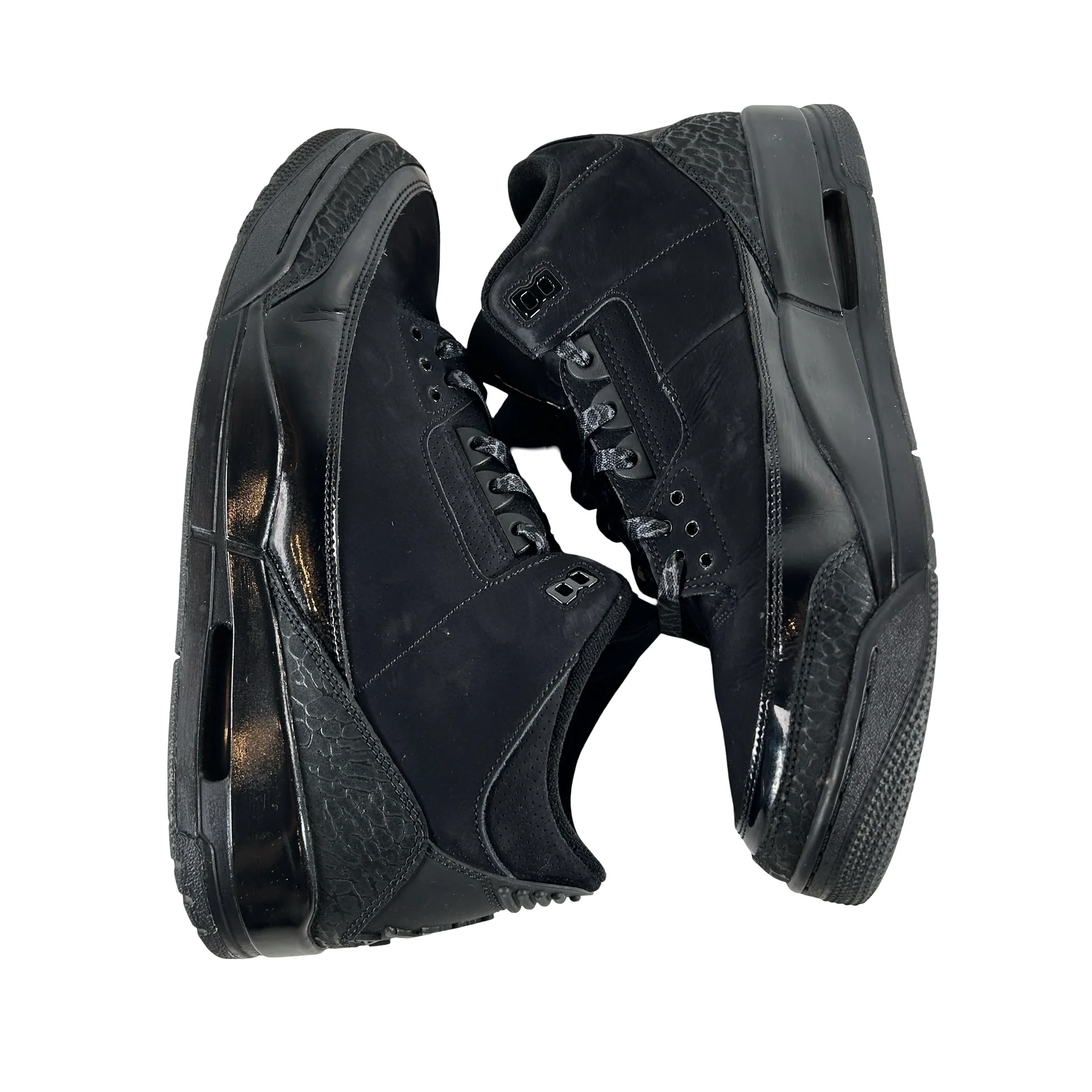 CT8532 001 Jordan 3 Retro Black Cat (2025) [USED] - 13 M (Used) (No Box) - Image 4