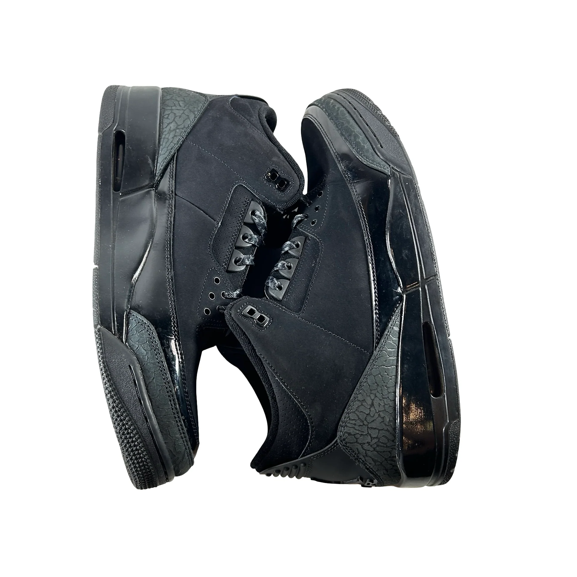 CT8532 001 Jordan 3 Retro Black Cat (2025) [USED] - 13 M (Used2) (No Box2) - Image 5