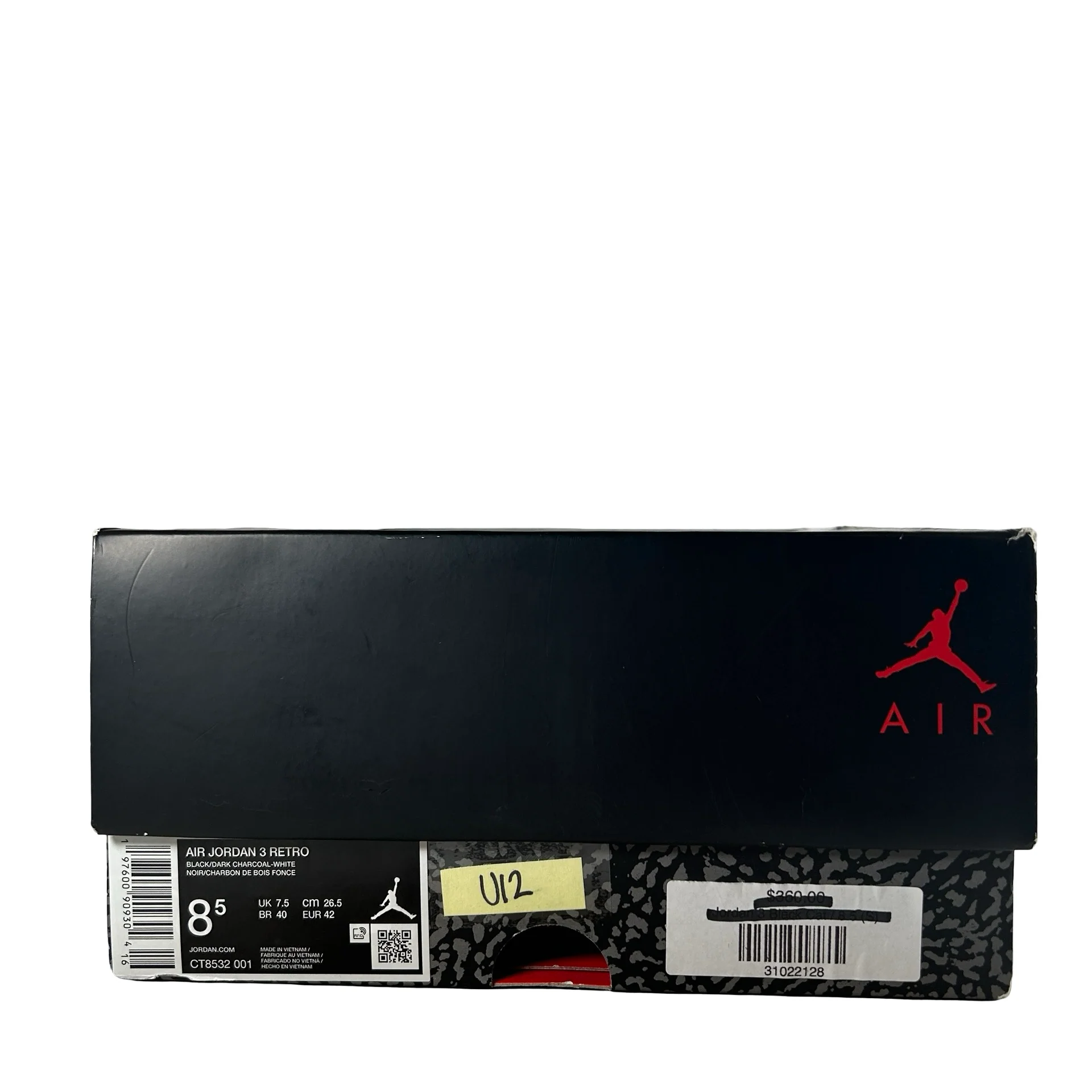 CT8532 001 Jordan 3 Retro Black Cat (2025) [USED] - 8.5 M (Used12) - Image 7