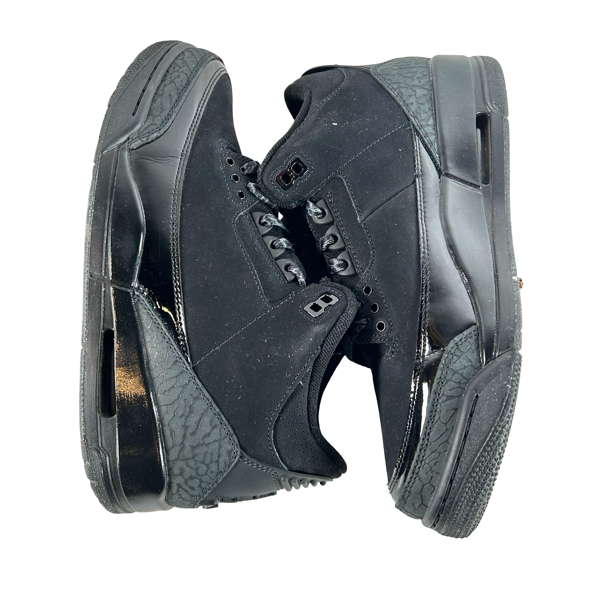 CT8532 001 Jordan 3 Retro Black Cat (2025) [USED] - 8 M (Used7) - Image 4