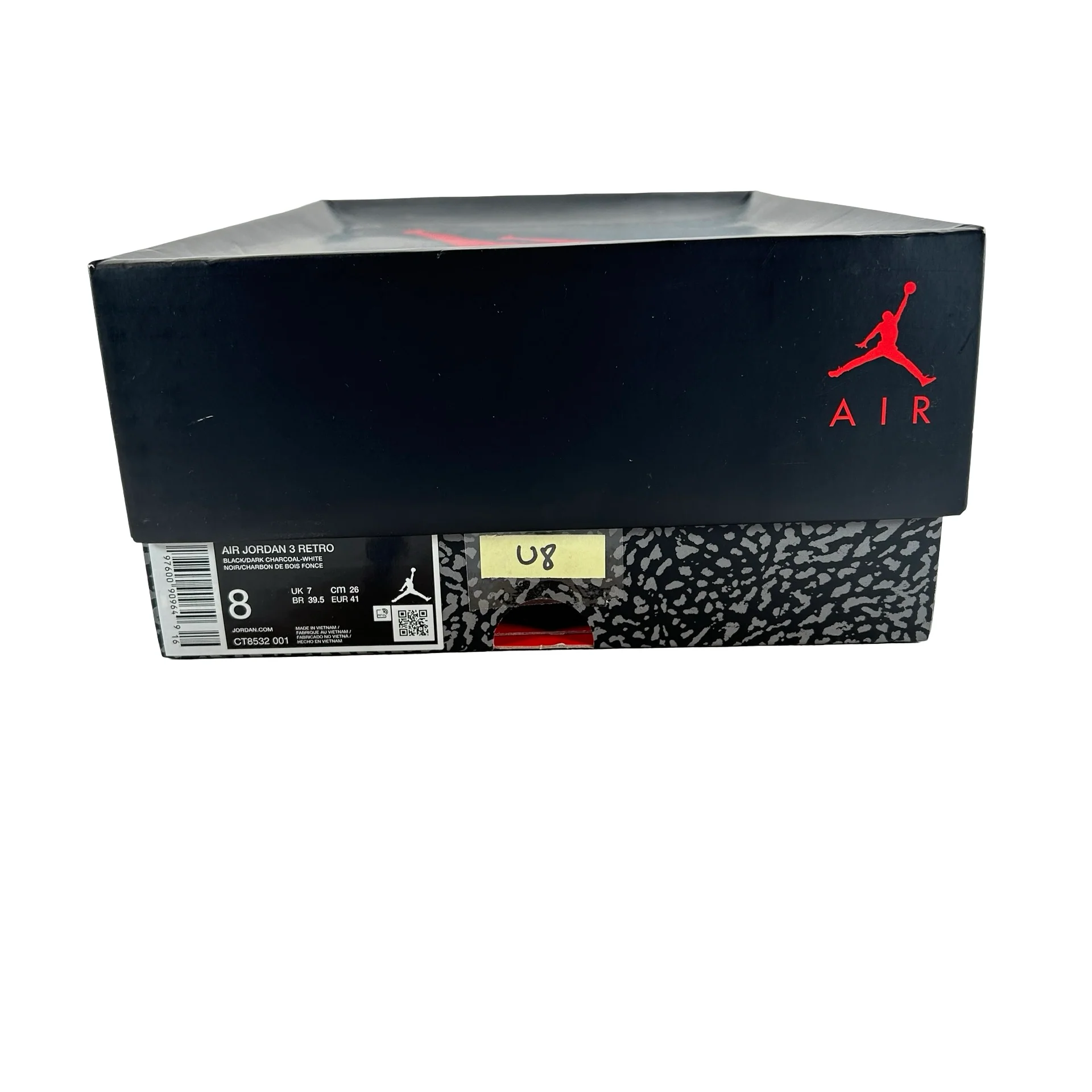 CT8532 001 Jordan 3 Retro Black Cat (2025) [USED] - 8 M (Used8) - Image 7