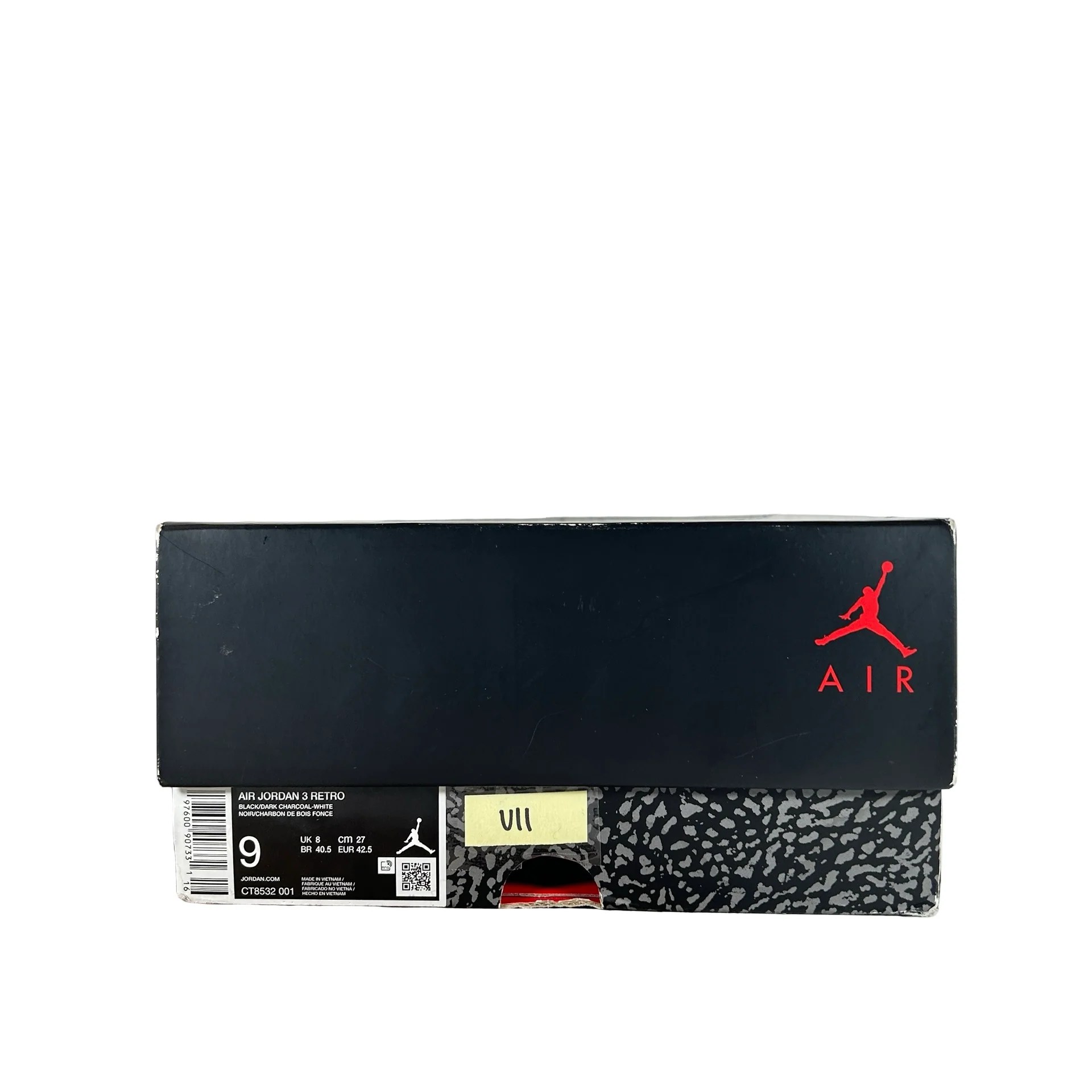 CT8532 001 Jordan 3 Retro Black Cat (2025) [USED] - 9 M (Used11) - Image 7