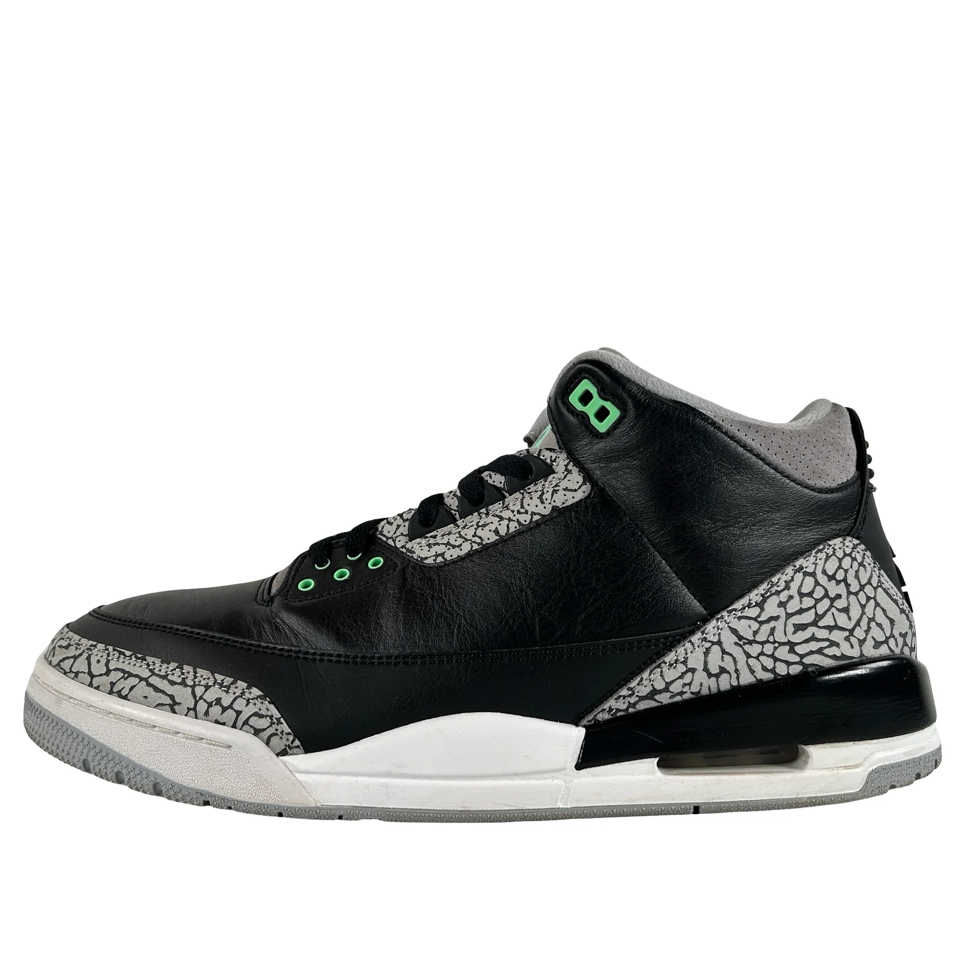 CT8532 031 Jordan 3 Retro Green Glow [USED] - 14 M (Used)
