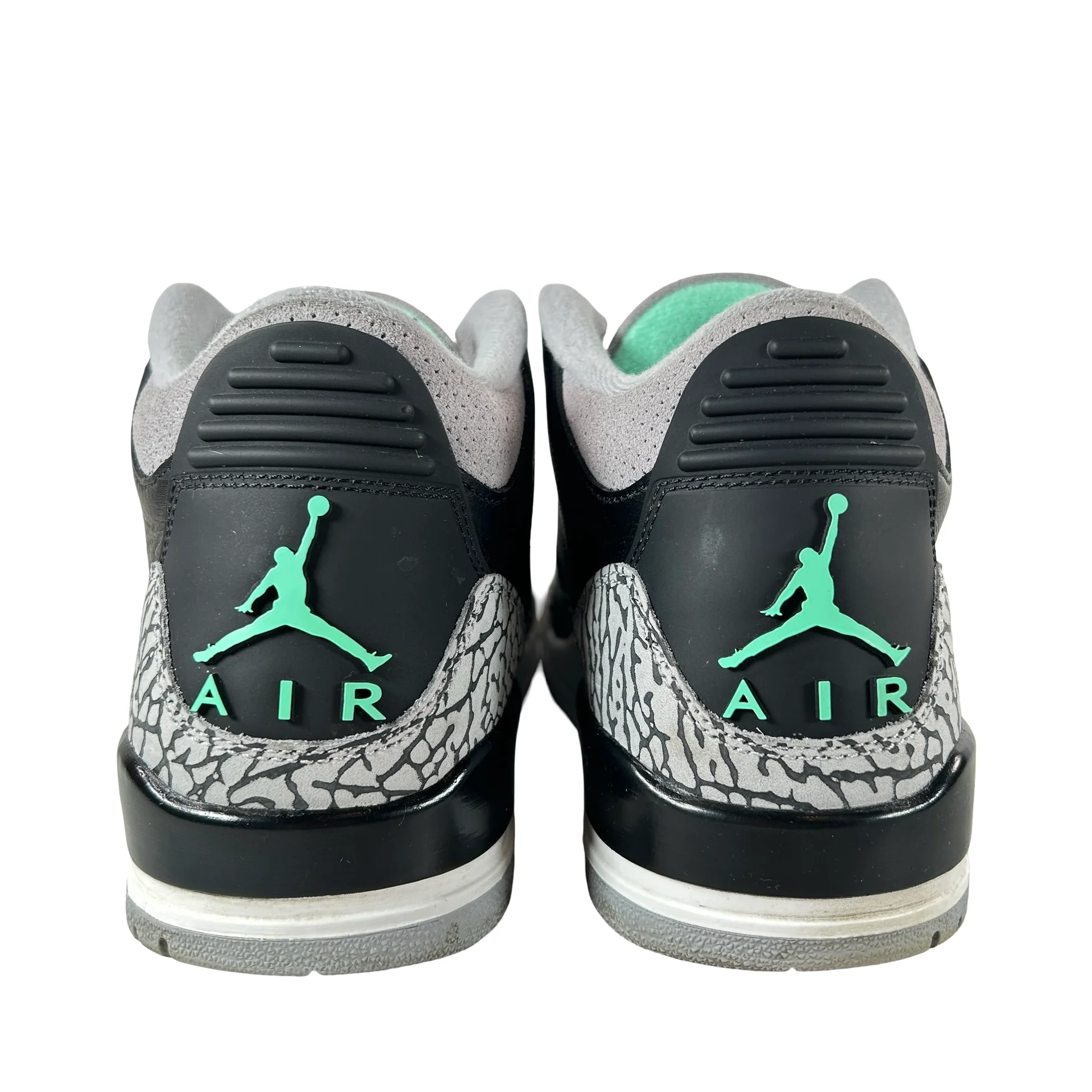 CT8532 031 Jordan 3 Retro Green Glow [USED] - 9.5 M (Used) - Image 3