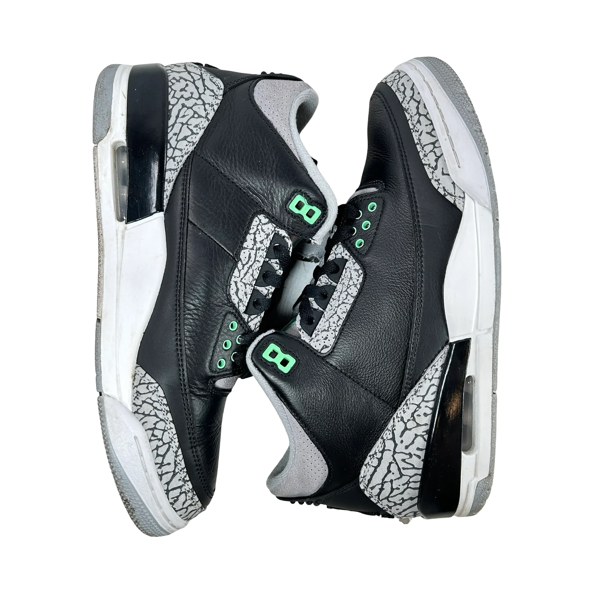 CT8532 031 Jordan 3 Retro Green Glow [USED] - 9.5 M (Used) - Image 5