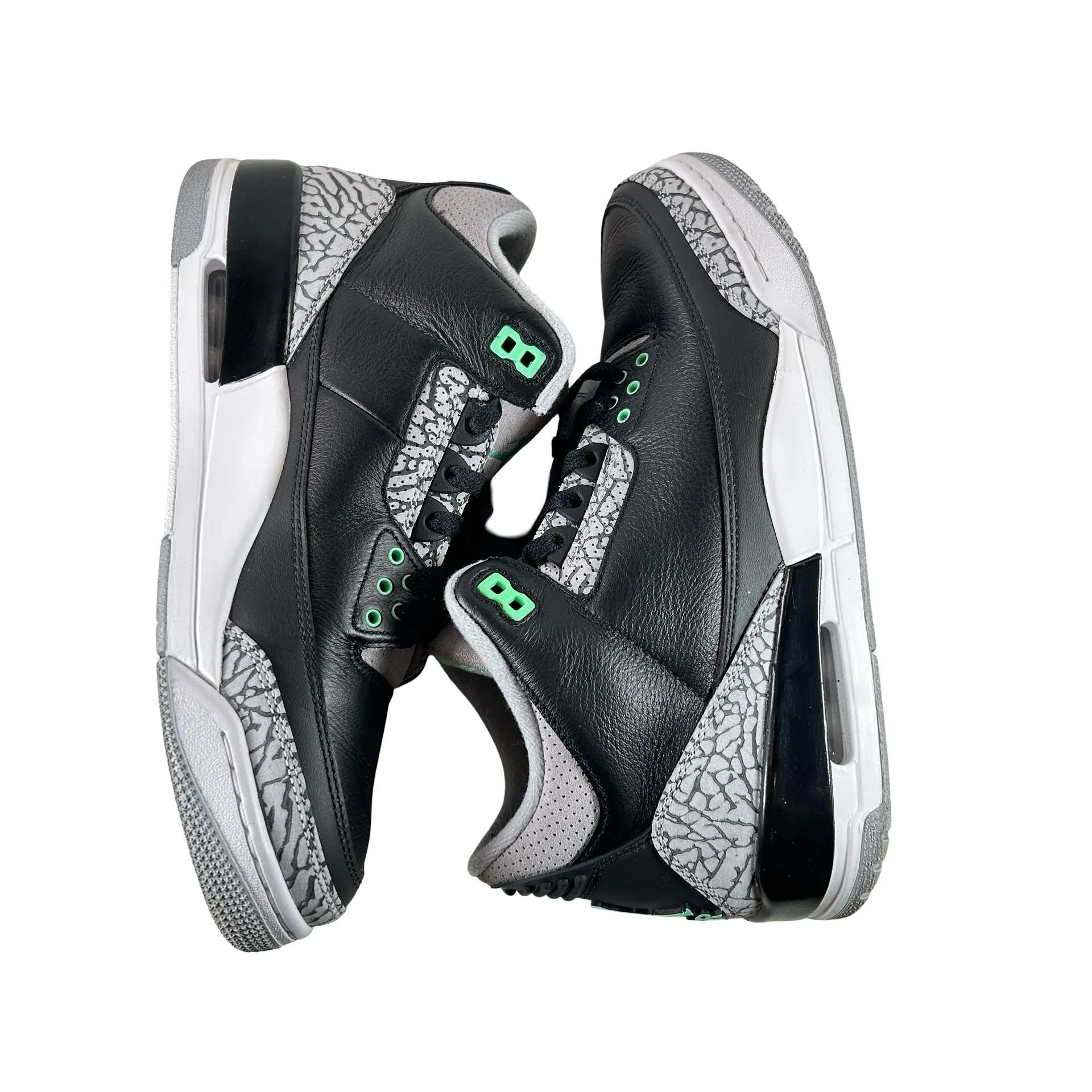 CT8532 031 Jordan 3 Retro Green Glow [USED] - 9 M (Used) - Image 5