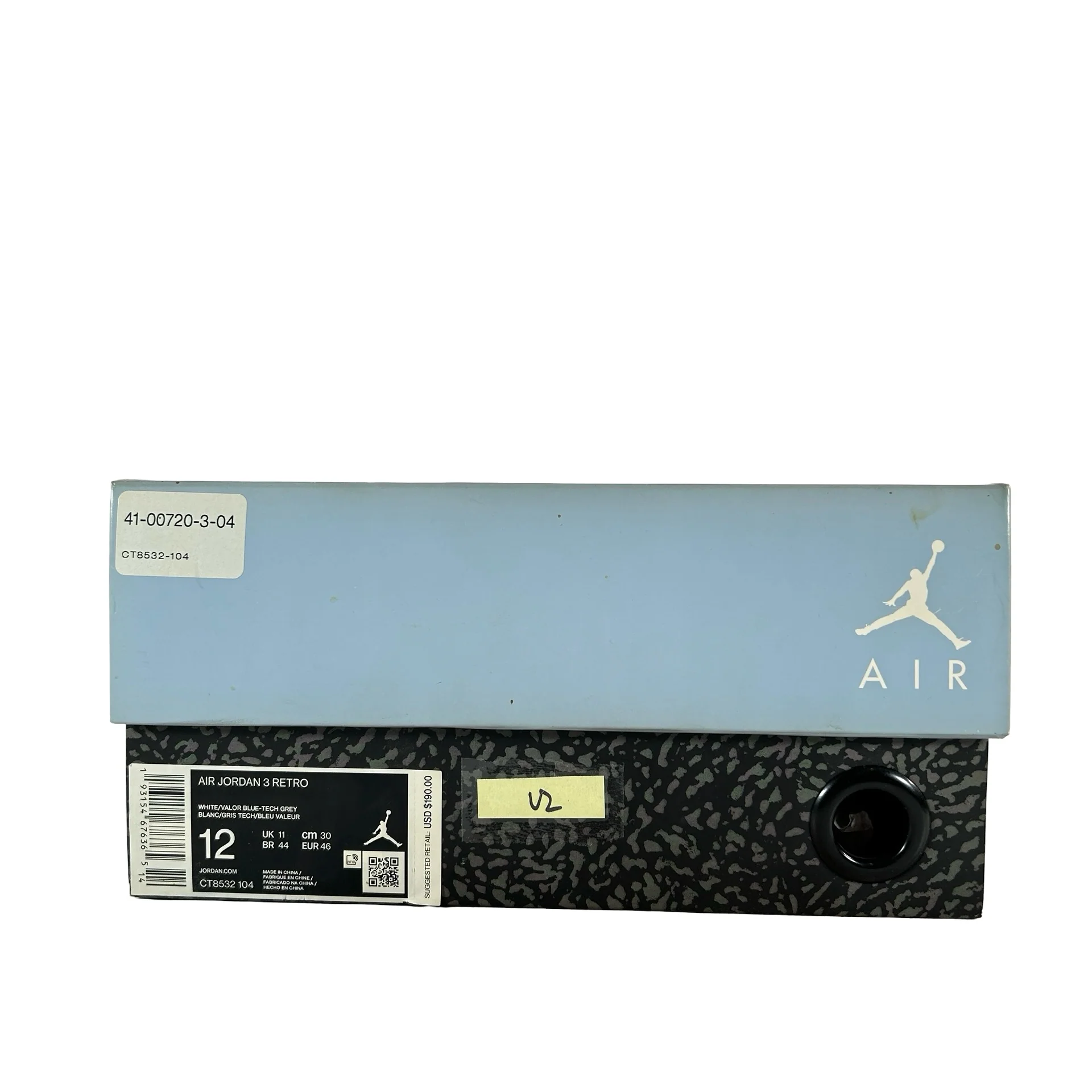 CT8532 104 Jordan 3 Retro UNC (2020) [USED] - 12 M (Used2) - Image 7