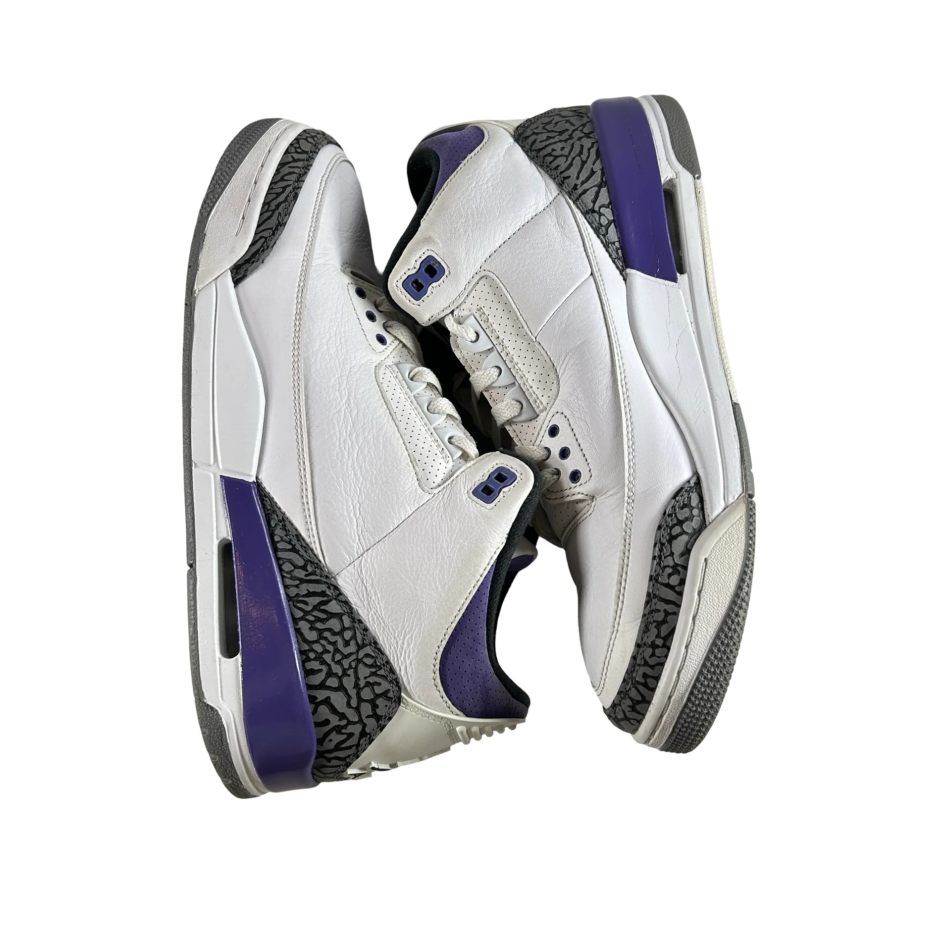 CT8532 105 Jordan 3 Retro Dark Iris [USED] - 11.5 M (Used3) - Image 4