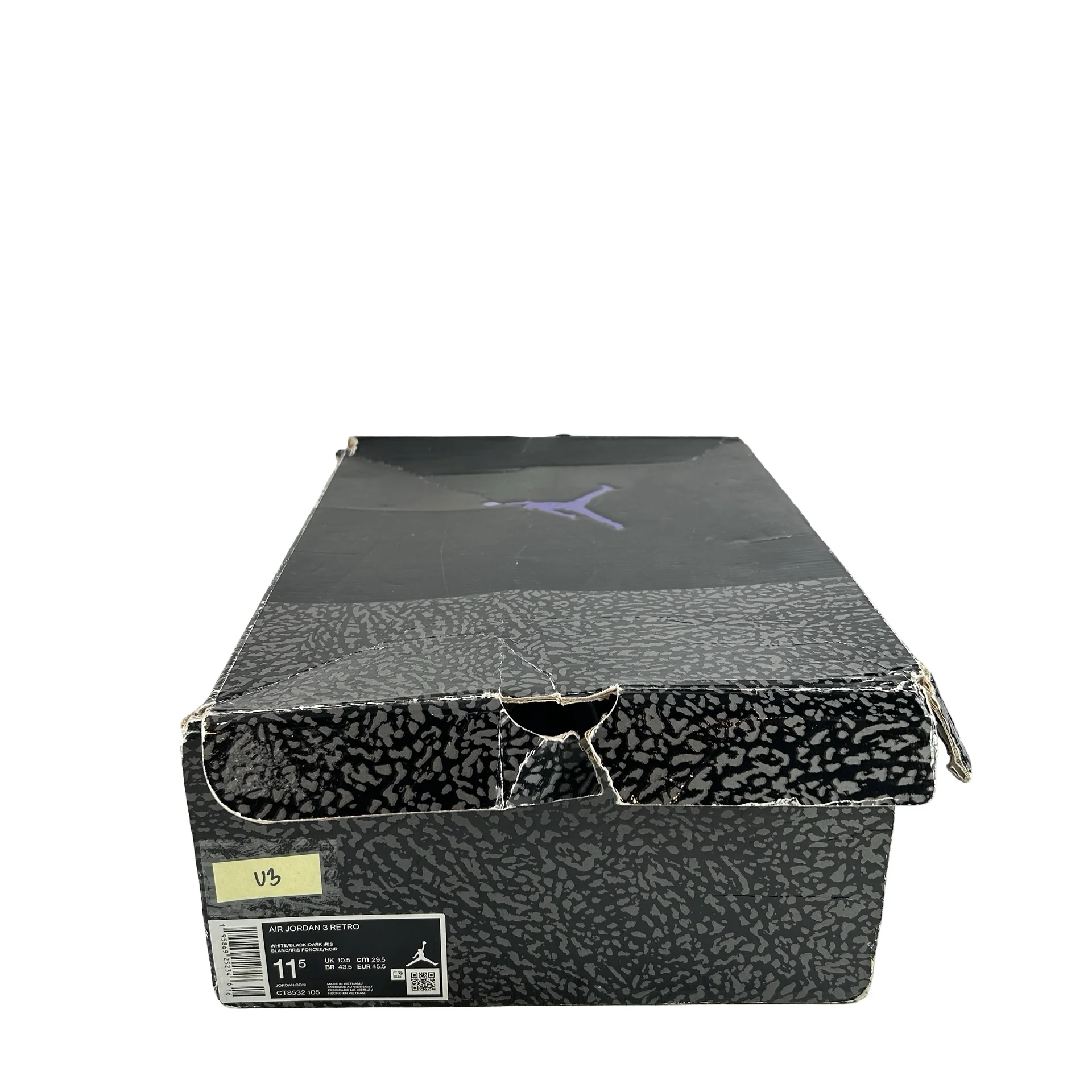 CT8532 105 Jordan 3 Retro Dark Iris [USED] - 11.5 M (Used3) - Image 7