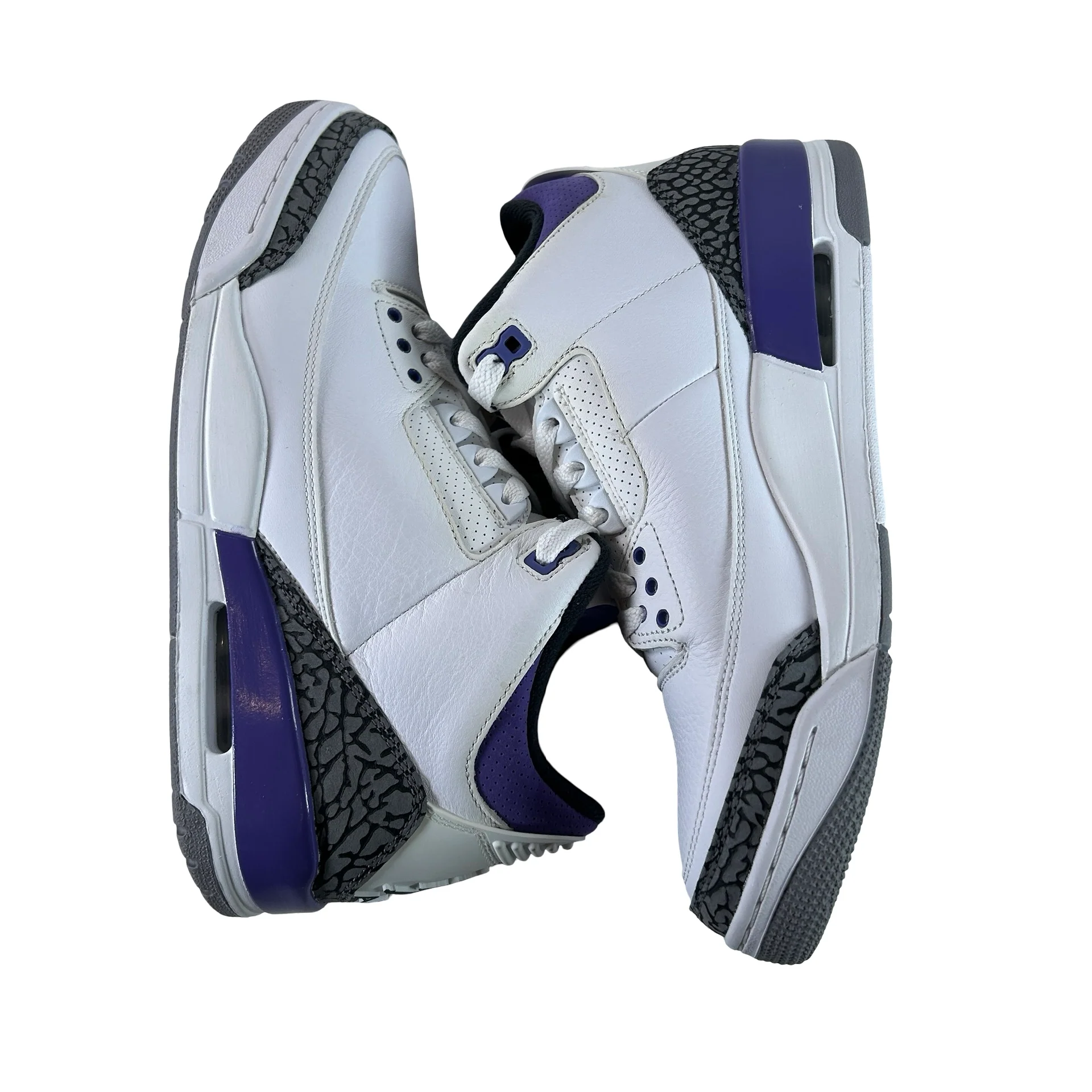 CT8532 105 Jordan 3 Retro Dark Iris [USED] - 9.5 M (Used2) - Image 4