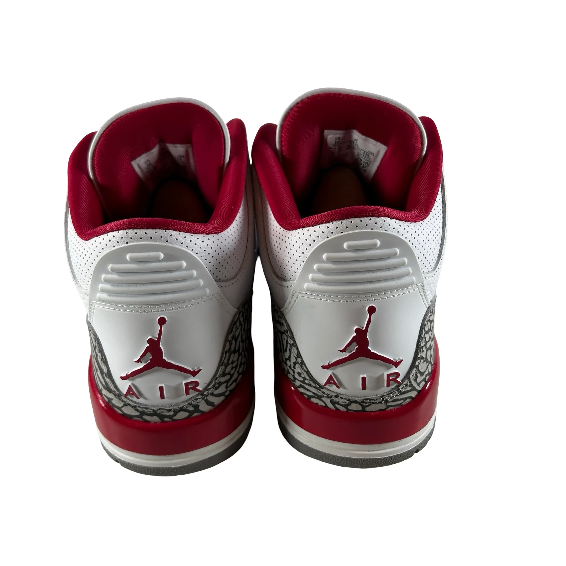 CT8532 126 Jordan 3 Retro Cardinal Red [USED] - 10 M (Used4) - Image 3
