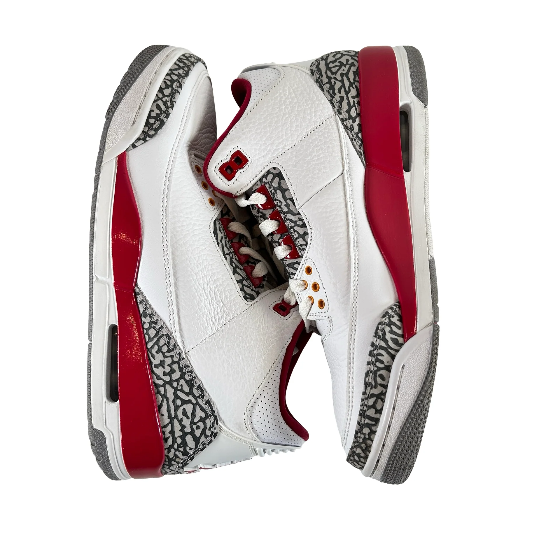 CT8532 126 Jordan 3 Retro Cardinal Red [USED] - 9.5 M (Used5) - Image 3