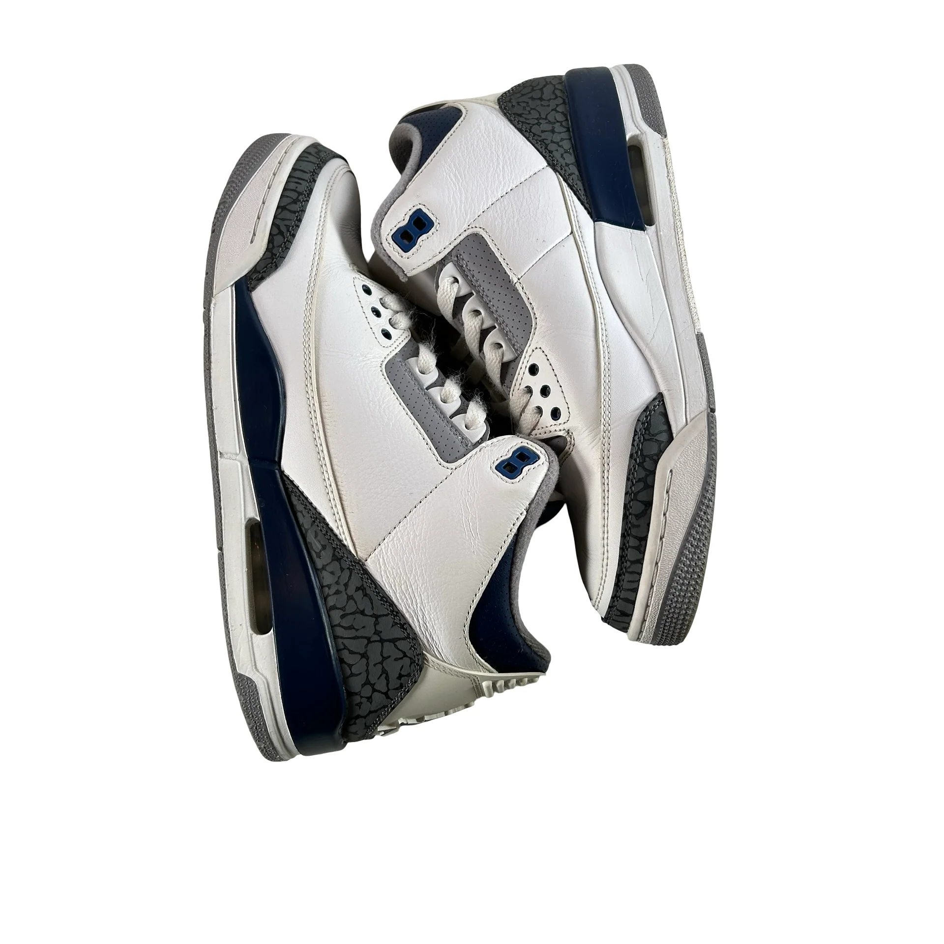 CT8532 140 Jordan 3 Retro Midnight Navy [USED] - 9 M (Used) - Image 4