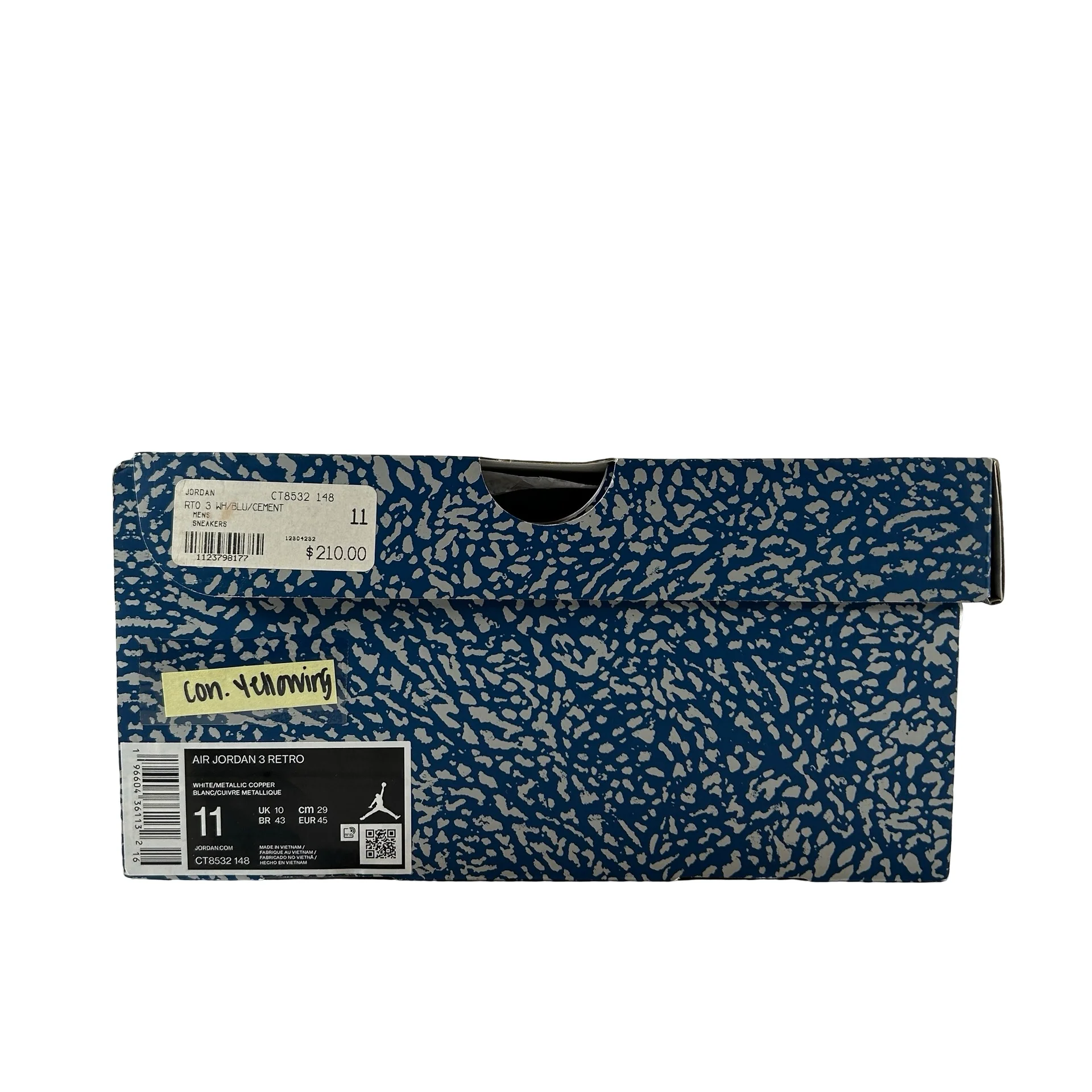 CT8532 148 Jordan 3 Retro Wizards [CONDITIONAL] - 11 M (Slight Yellowing) - Image 6