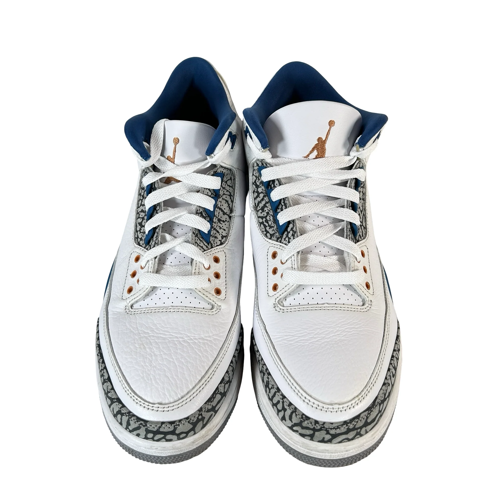 CT8532 148 Jordan 3 Retro Wizards [USED] - 9.5 M (Used) (No Box) - Image 2