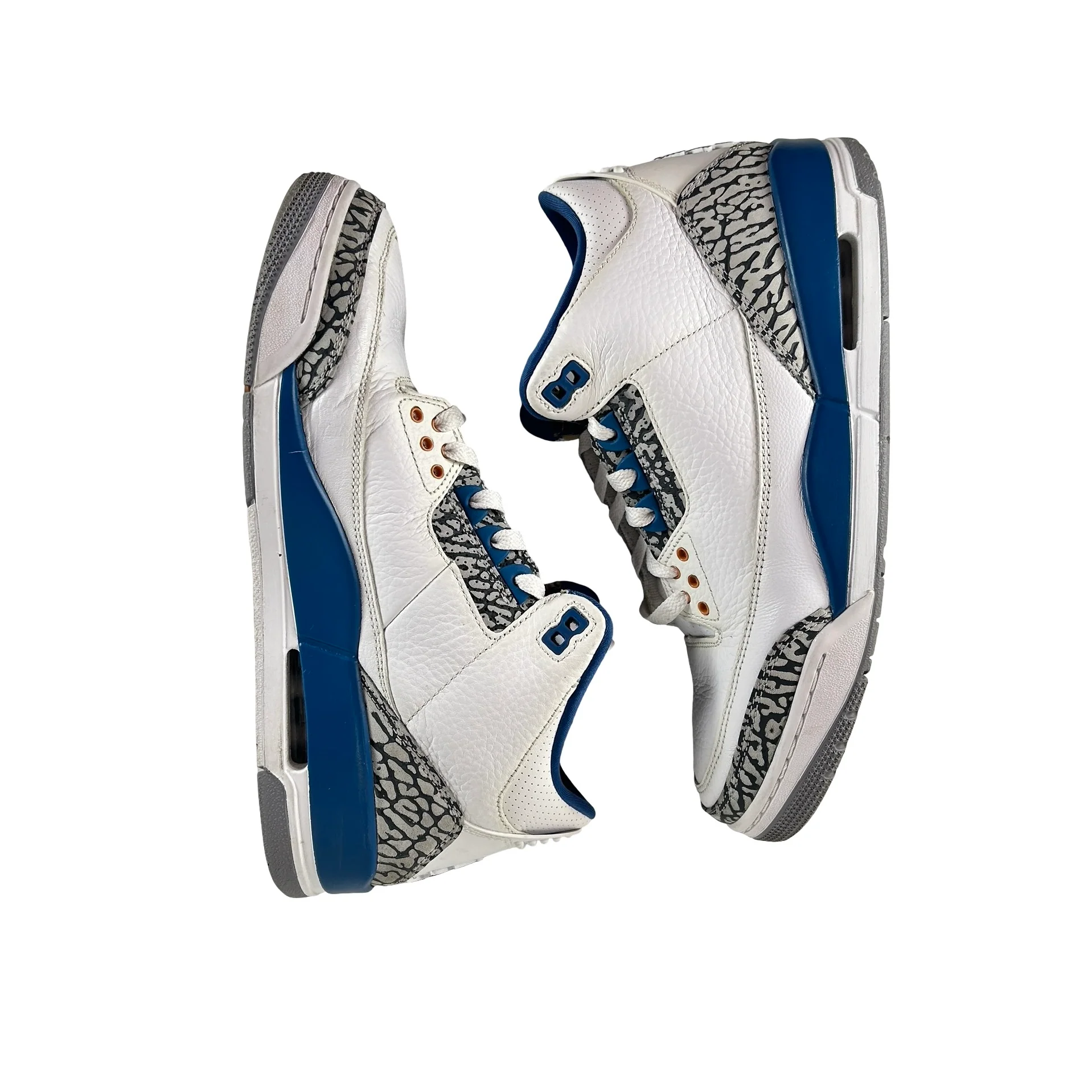CT8532 148 Jordan 3 Retro Wizards [USED] - 9 M (Used2) (No Box2) - Image 4