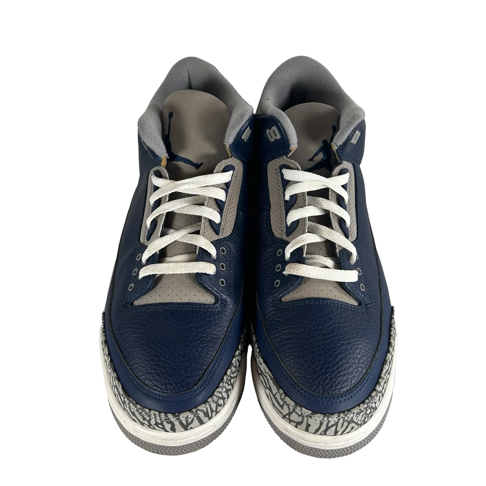 CT8532 401 Jordan 3 Georgetown [USED] - 13 M (Used) (No Box) - Image 2
