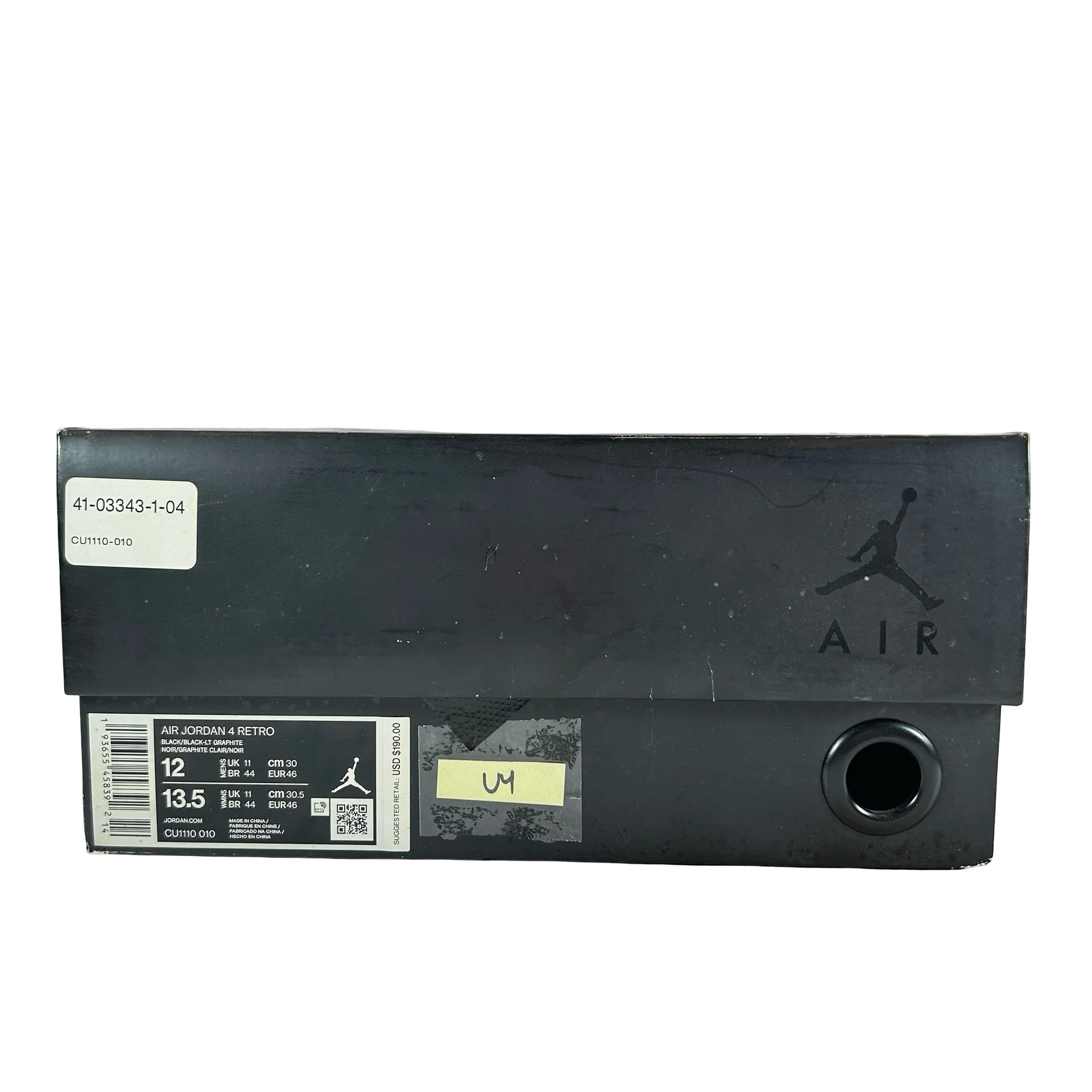 CU1110 010 Jordan 4 Black Cat 2020 [USED] - 12 M (Used4) - Image 7