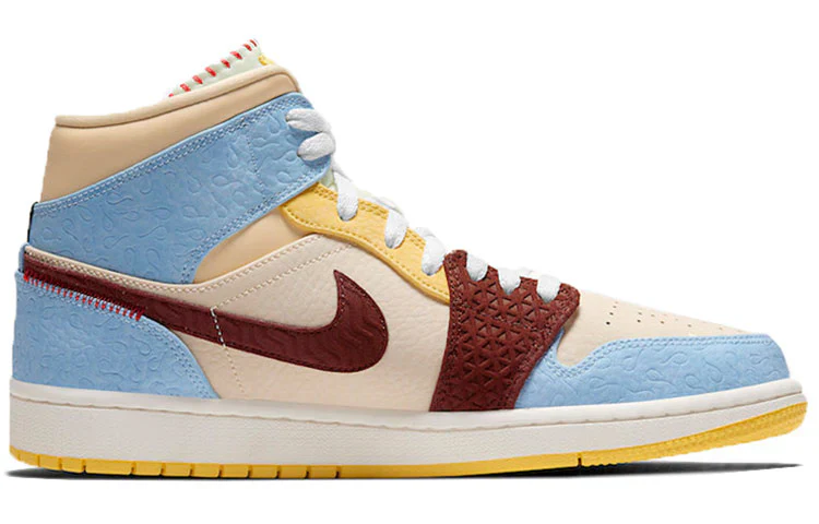 CU2803 200 Air Jordan 1 Mid SE Fearless Maison Chateau Rouge - Image 2